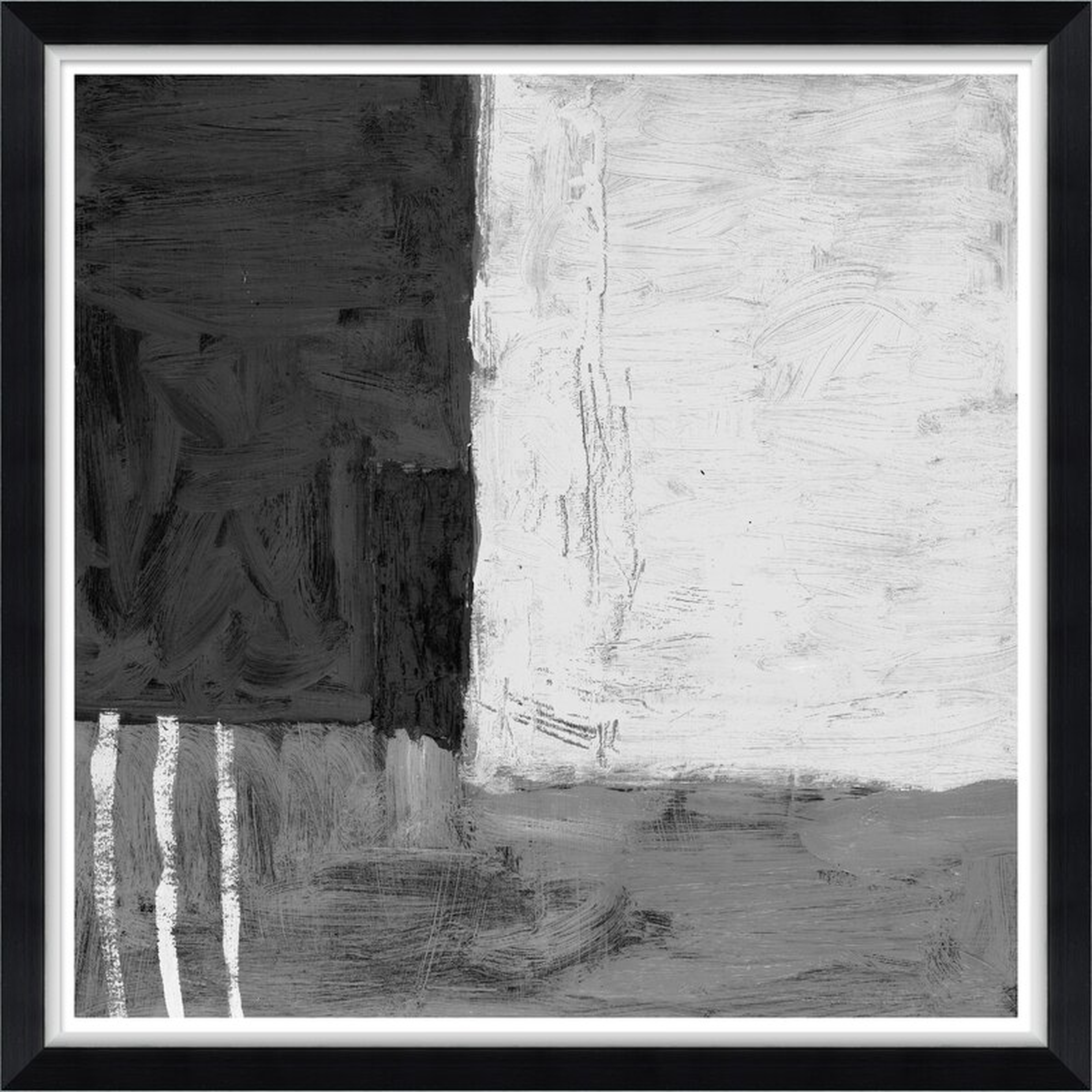 Soicher Marin Finn and Ivy 'Modern Abstracts in Black and White 1' - Picture Frame Painting on Paper - Perigold