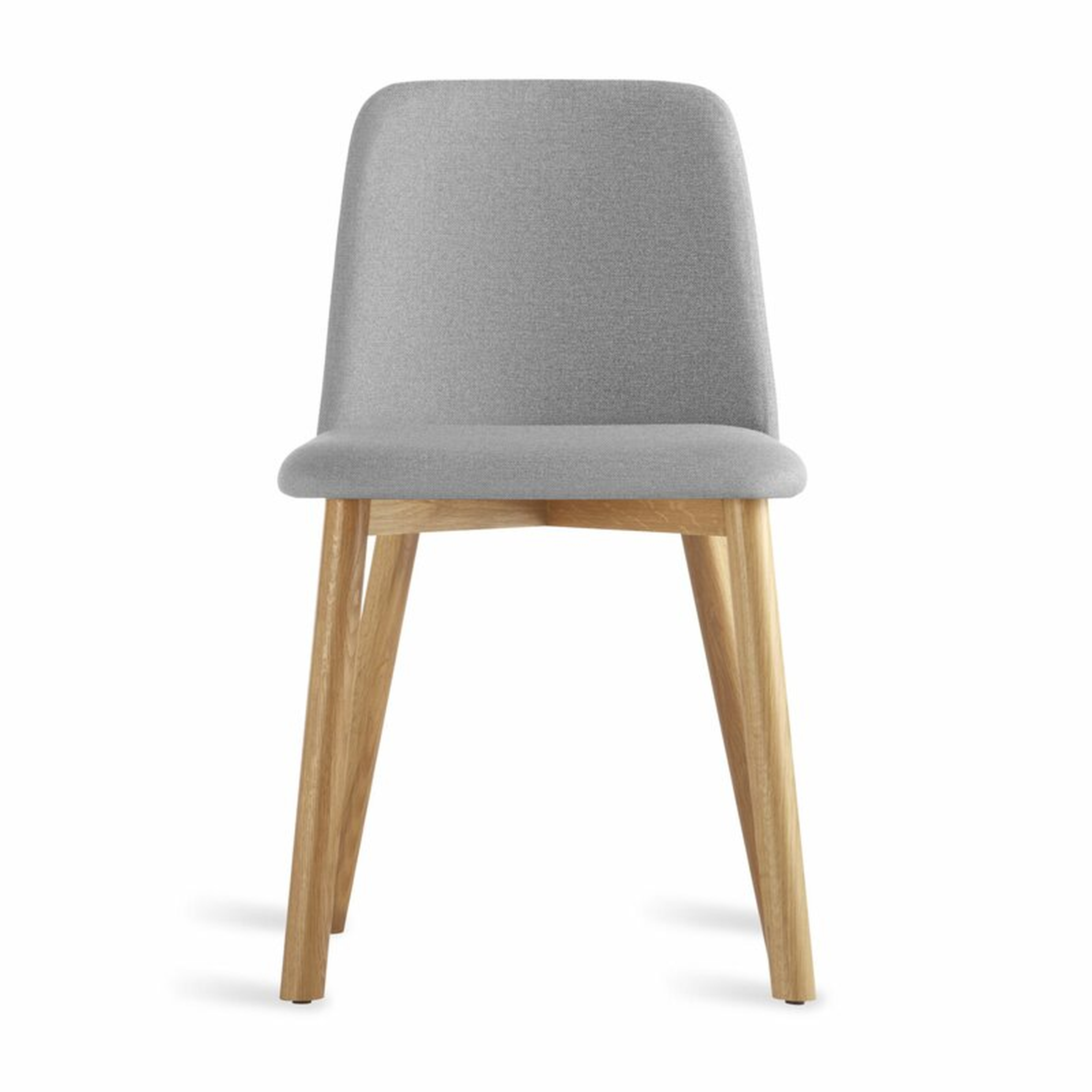 Blu Dot Chip Side Chair in Pewter Color: White Oak - Perigold