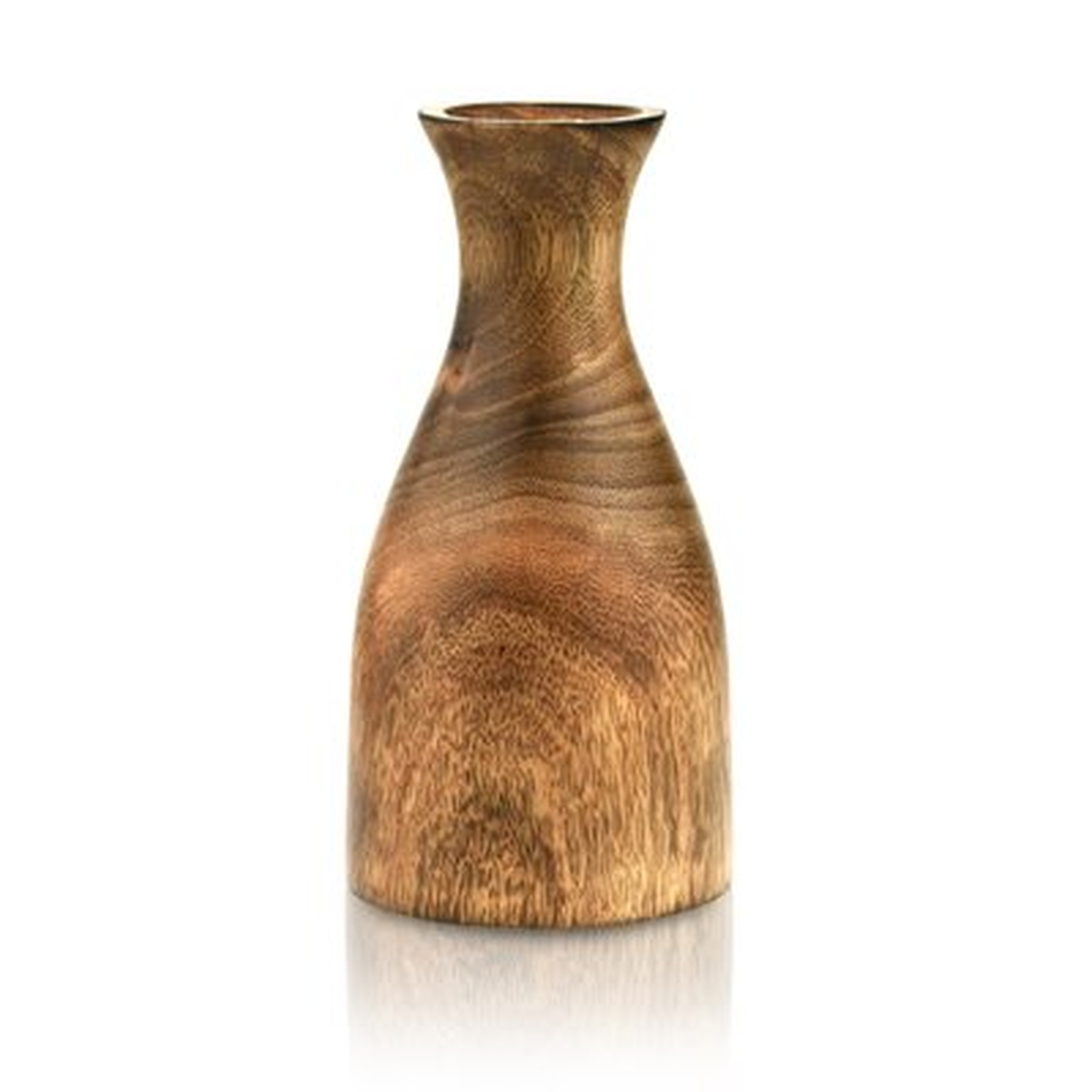 Scorpio Brown 8'' Wood Table Vase - Wayfair