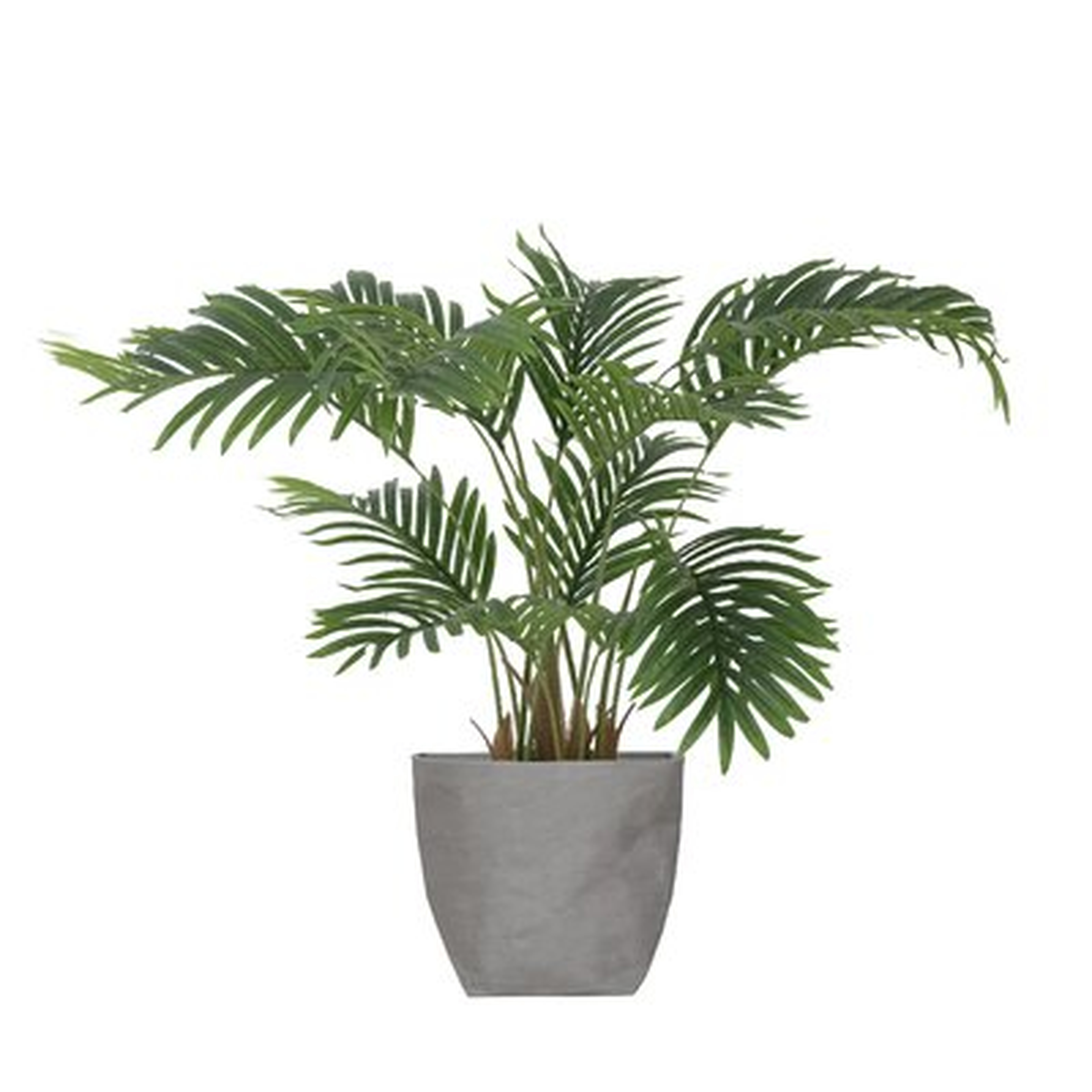Primrue Artificial Faux 30" Tall Palm Tree With Eco Planter - Wayfair