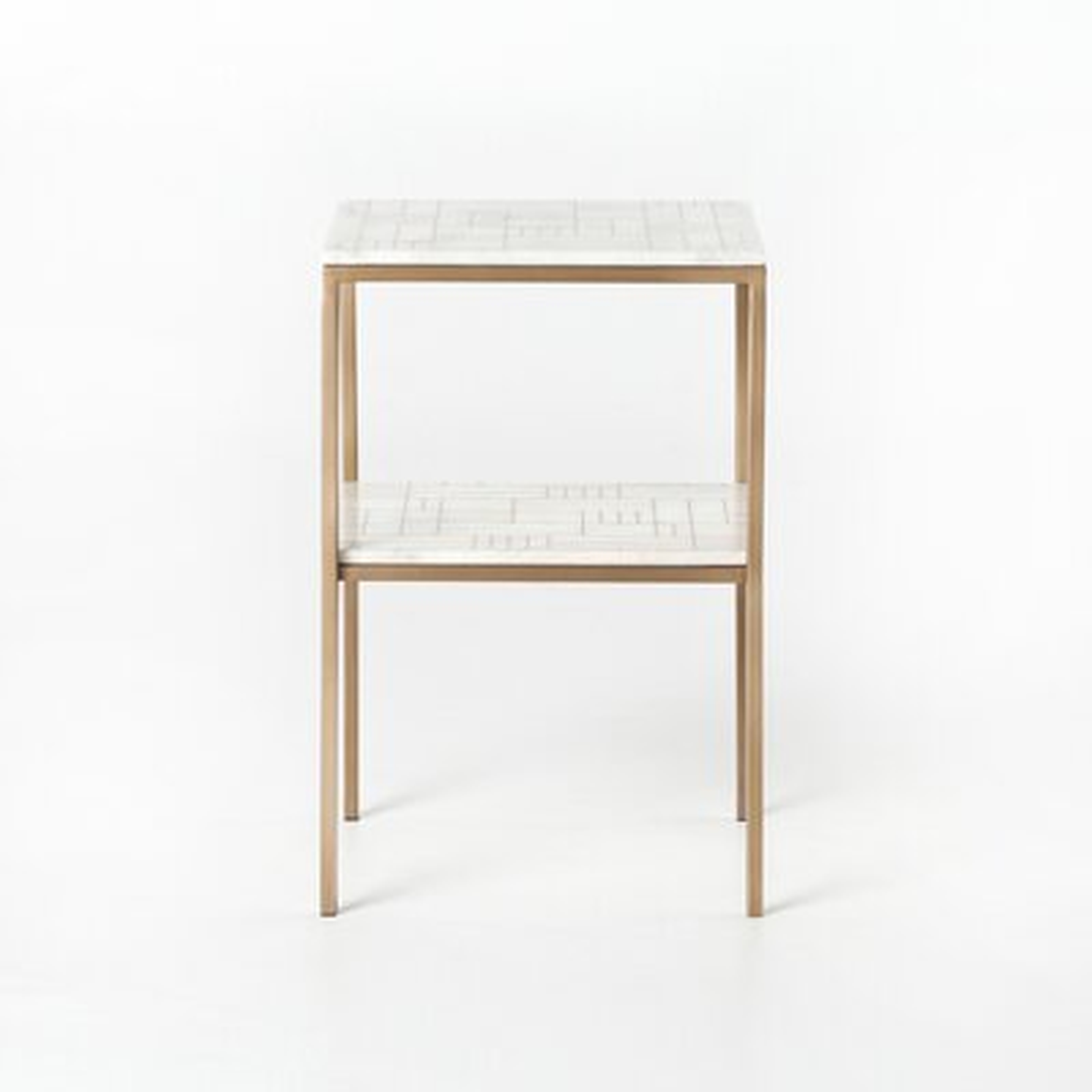 Finnley Piet Printed Marble Nightstand - AllModern