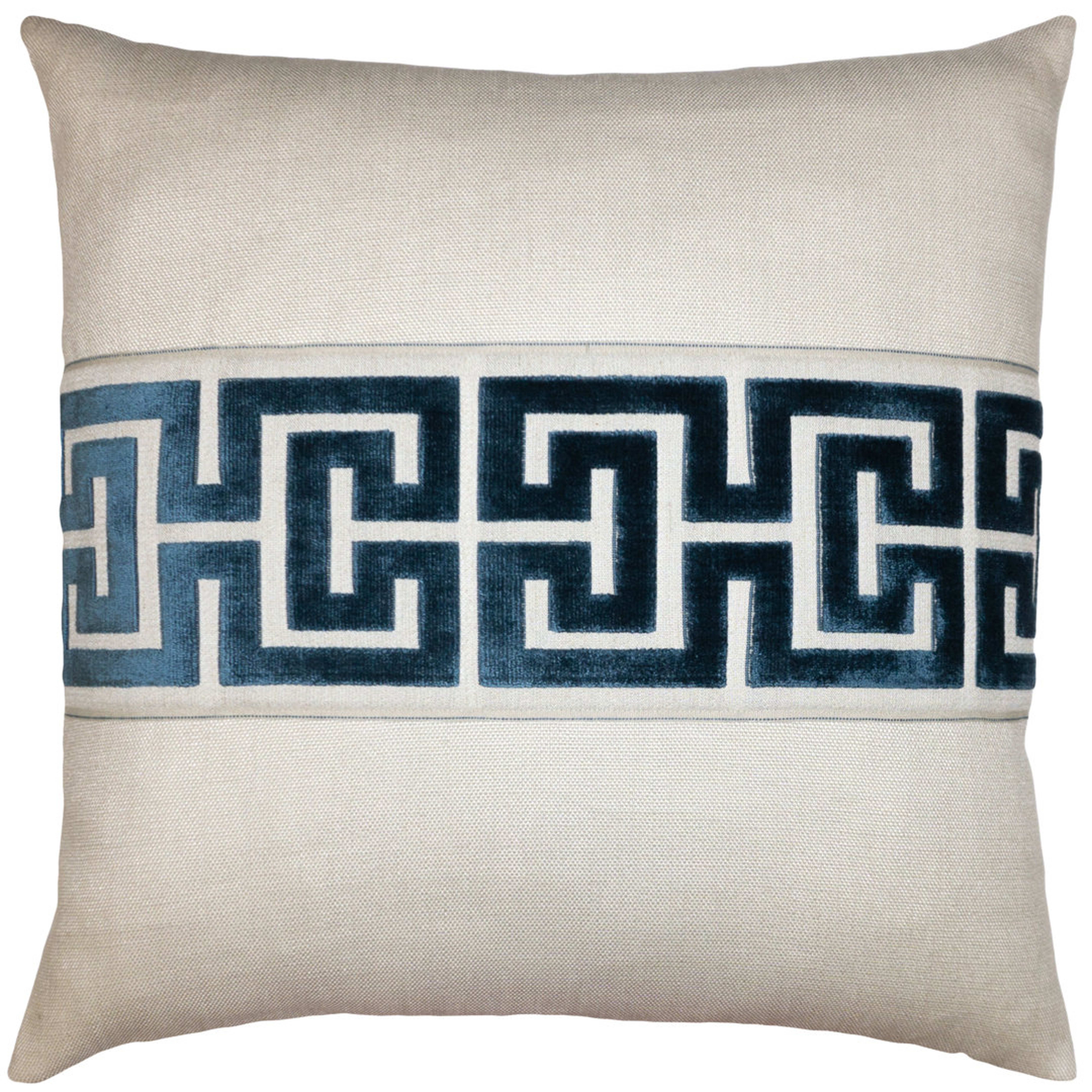 Square Feathers Keyed Square Pillow Cover & Insert - Perigold