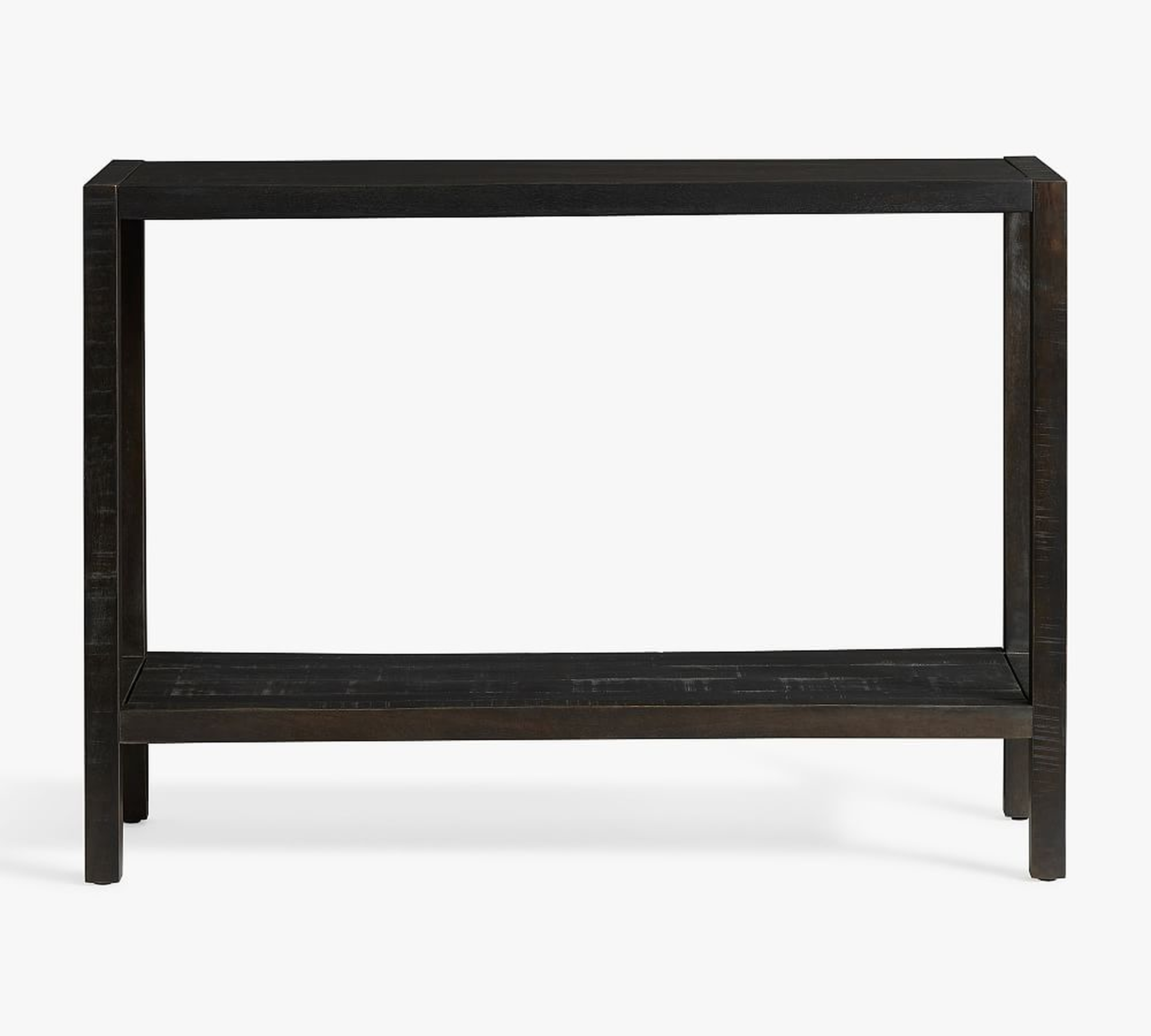 Isaac 42" Console Table, Rustic Black - Pottery Barn