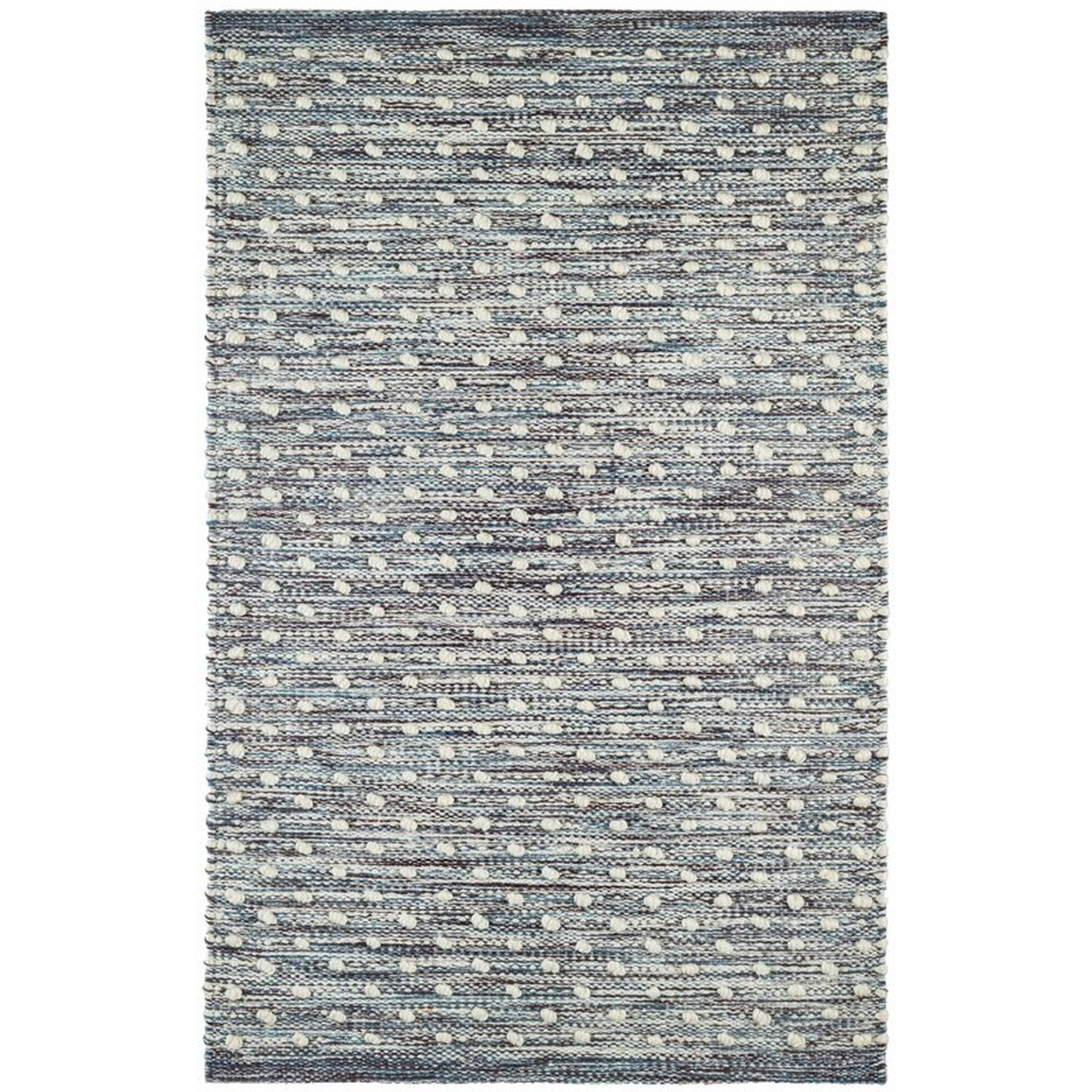 Dash and Albert Rugs Hobnail Blue Handwoven Performance Rug - Perigold