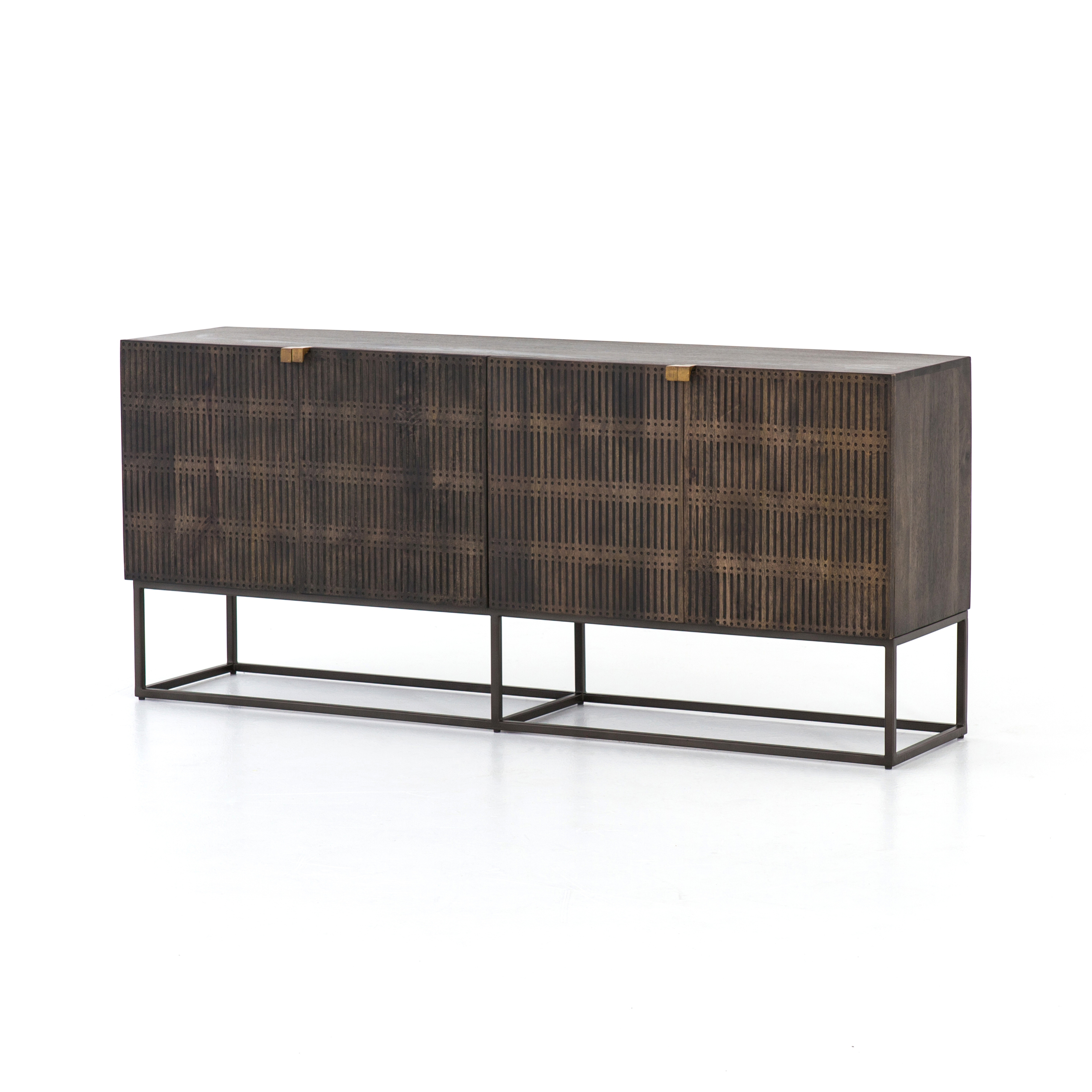 Kelby Sideboard-Carved Vintage Brown - Four Hands