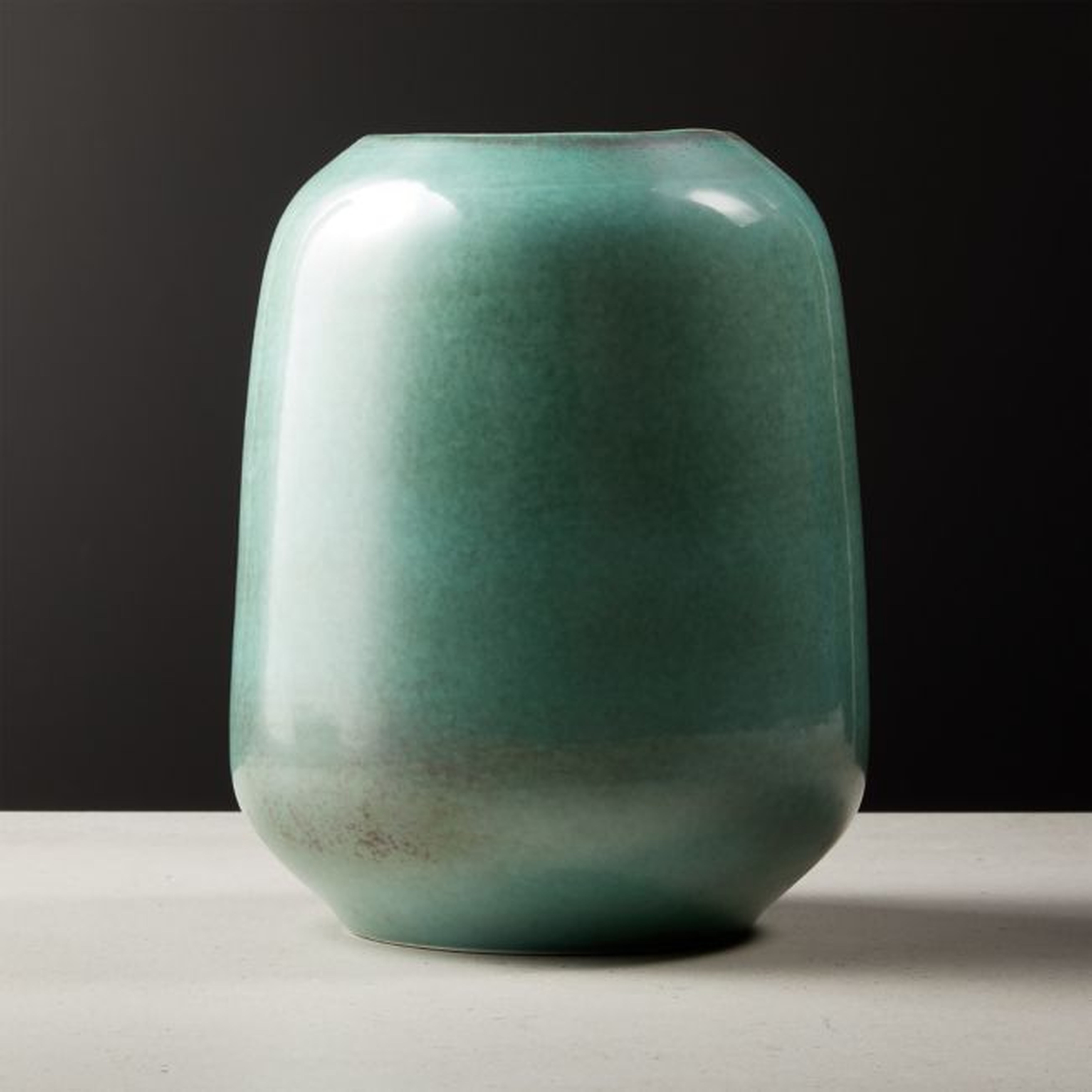 Circa Metallic Aqua Vase - CB2
