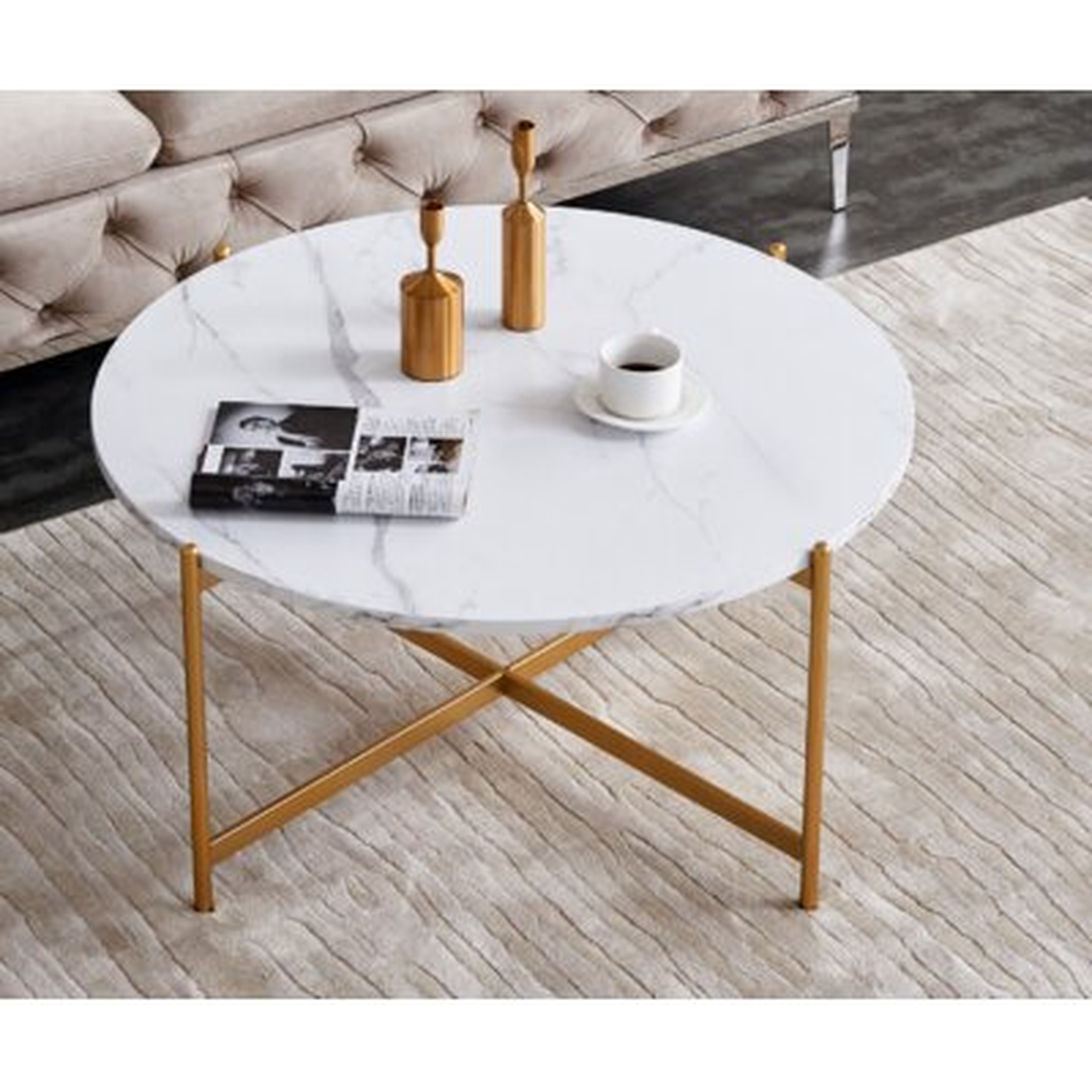Modern Round Coffee Table - Wayfair
