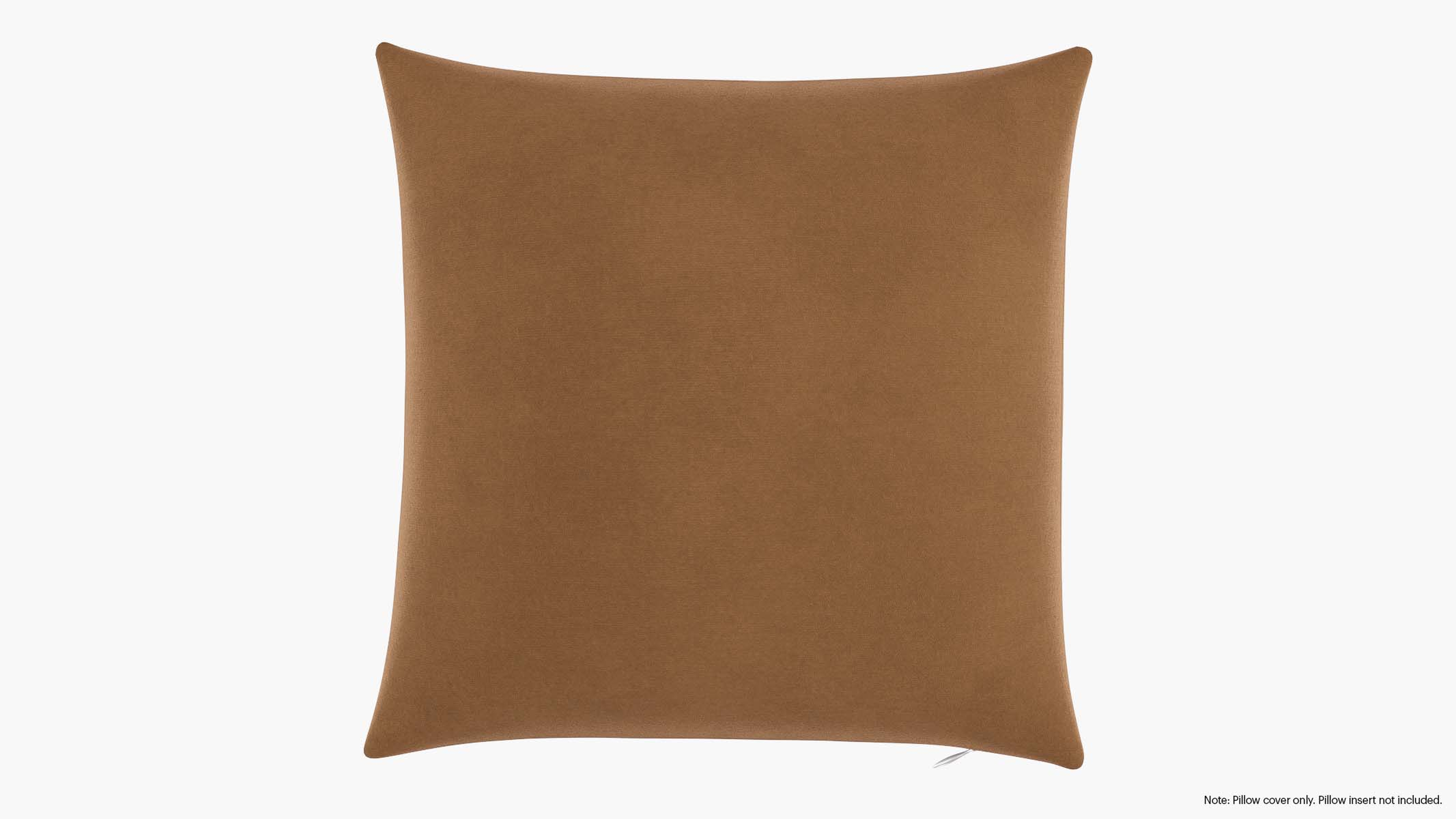 Throw Pillow Cover 18", Nutmeg Luxe Velvet, 18" x 18" - The Inside