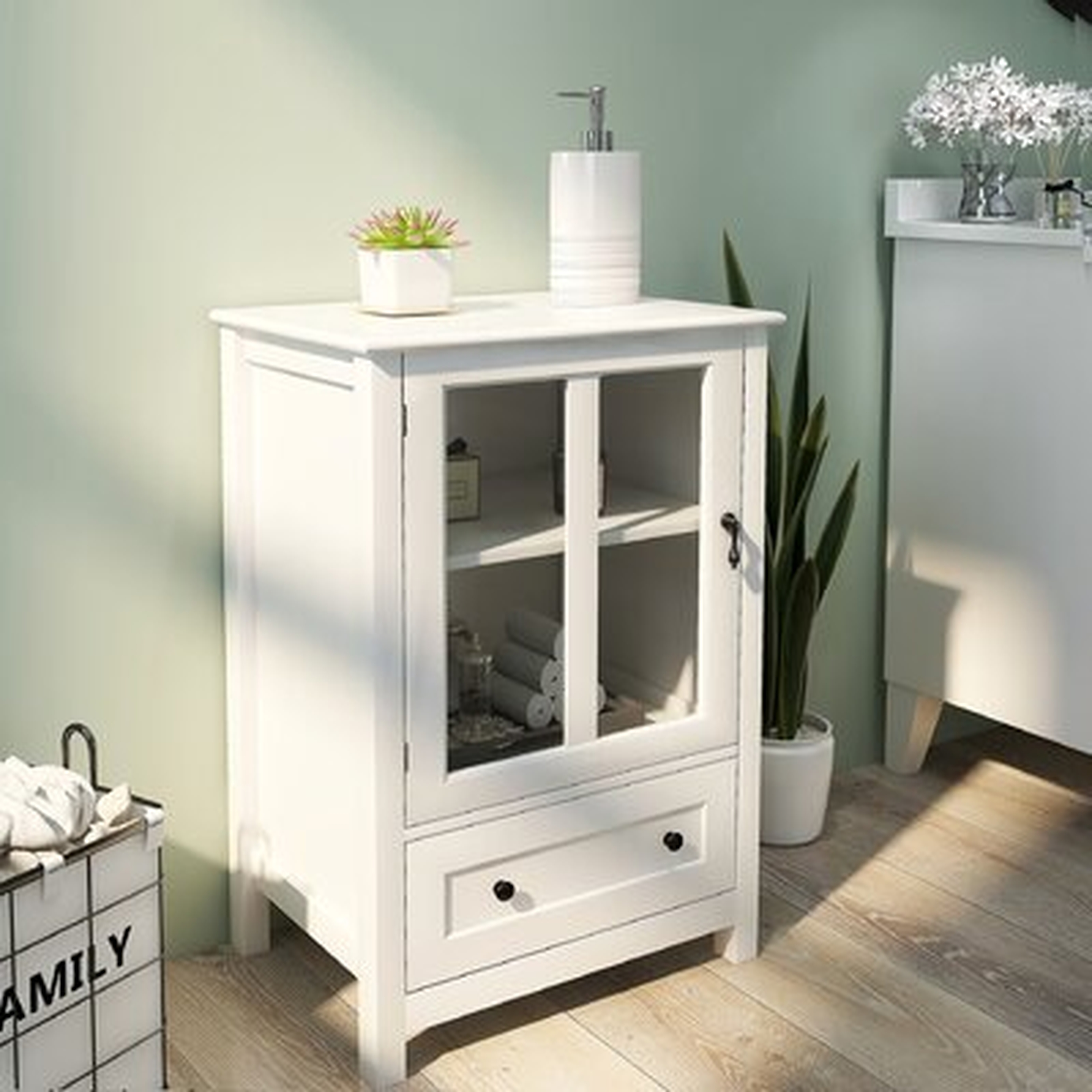 Buffet Storage Cabinet With Single Glass Doors - Wayfair