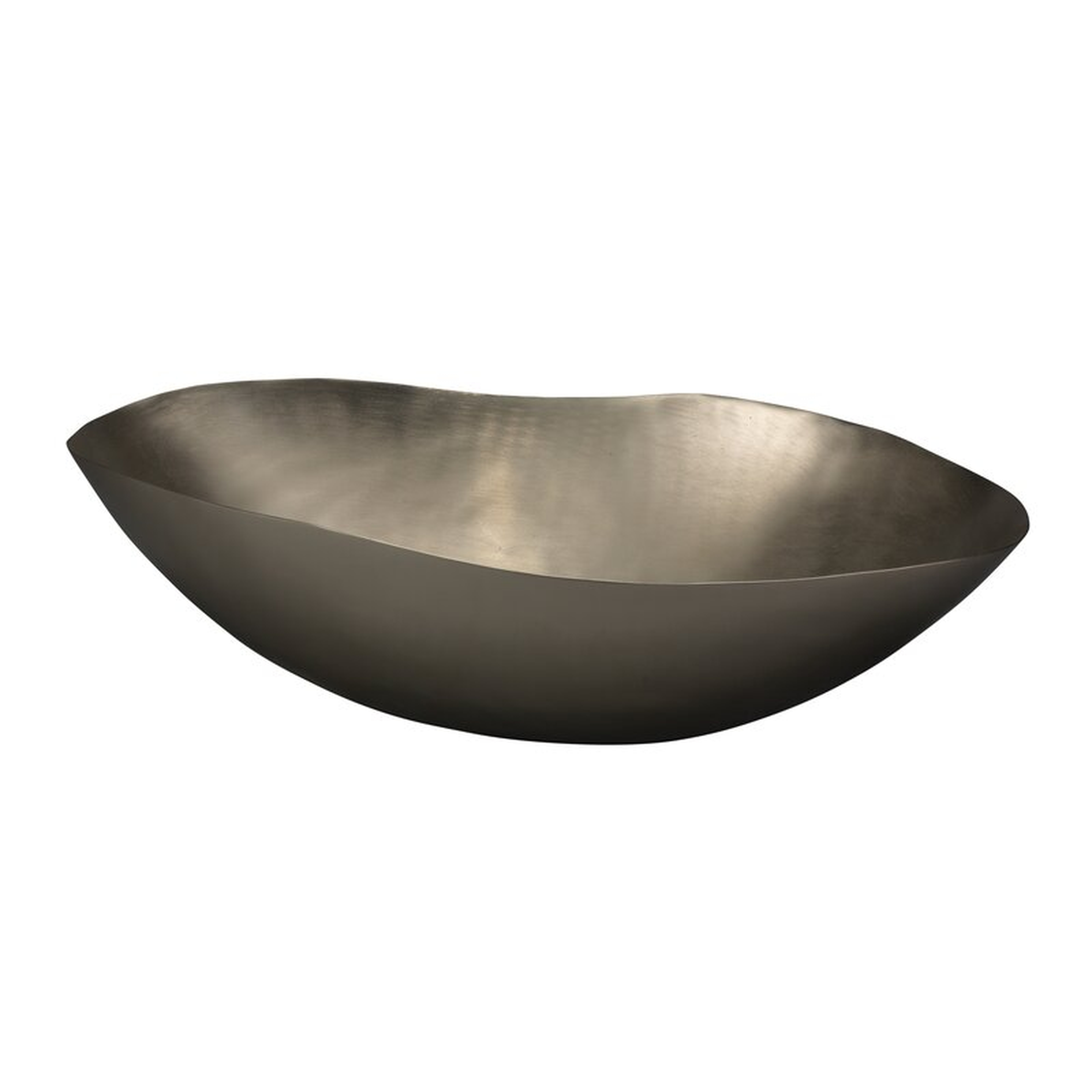 Oasis Metal Global Inspired Decorative Plate in Matte silver Size: 5.25" H x 11.5" W x 11.5" D - Perigold