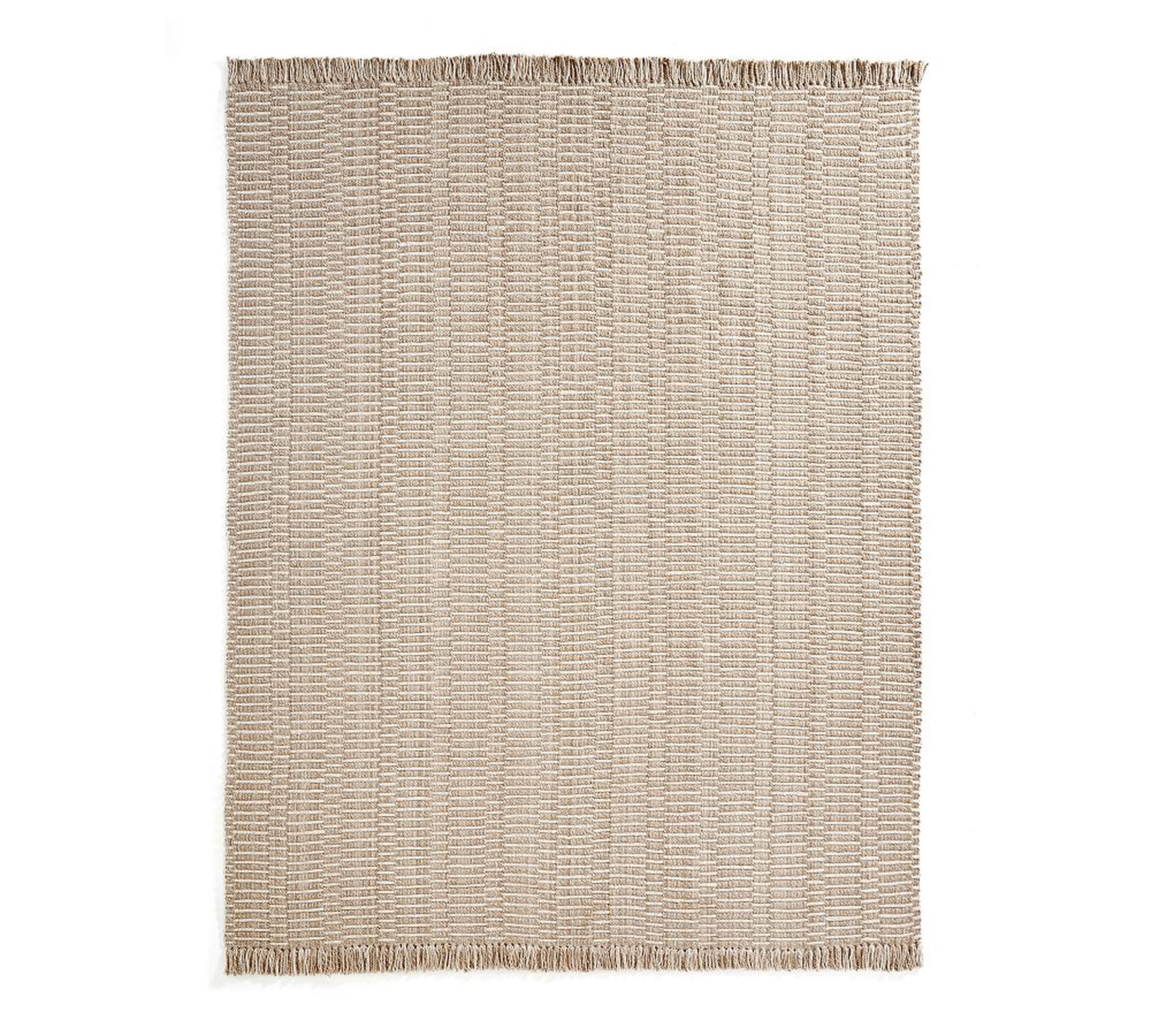 Monterey Outdoor Performance Rug , 8 x 10', Flax - Pottery Barn