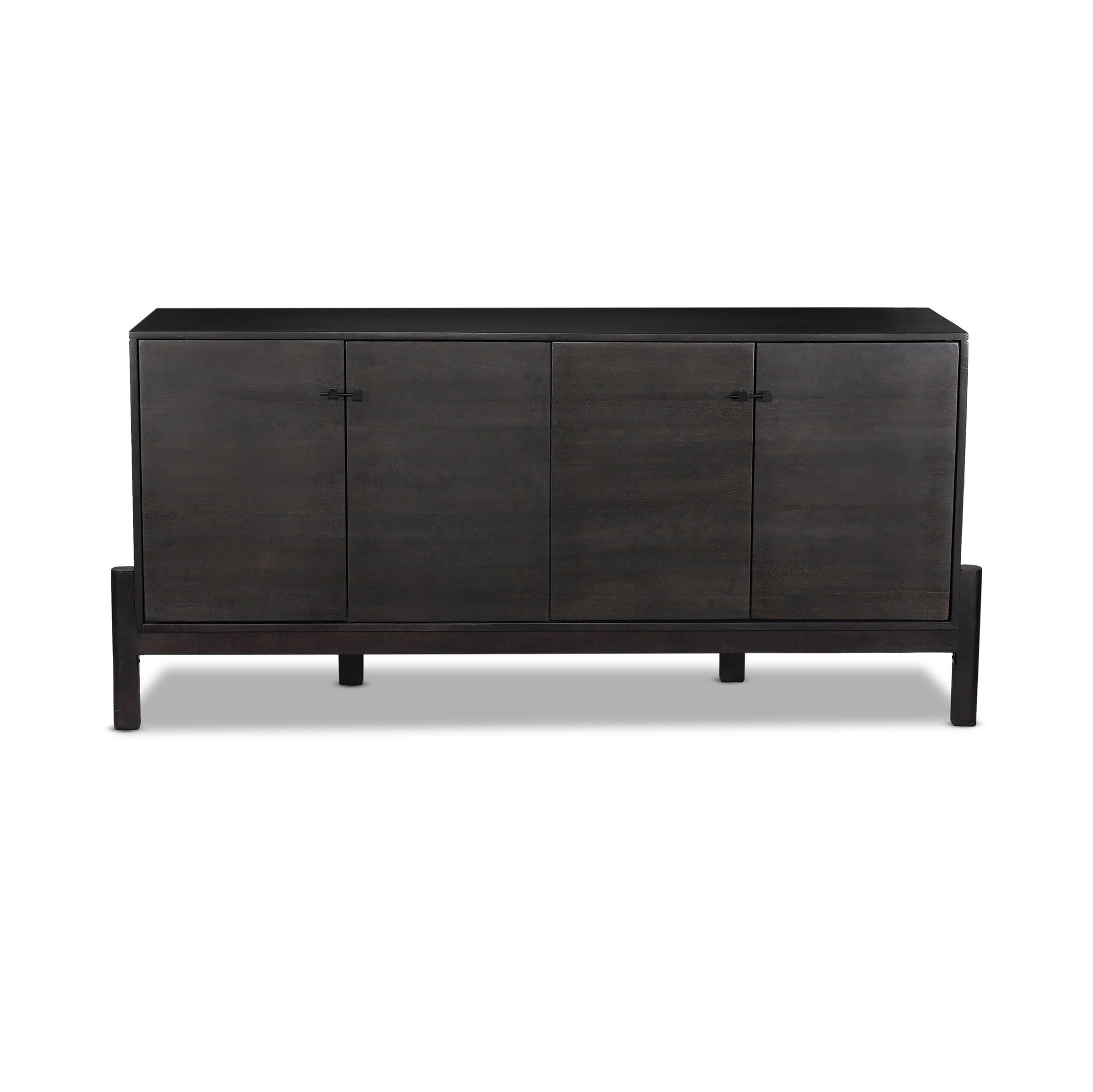 Reza Sideboard - Worn Black Parawood - Four Hands