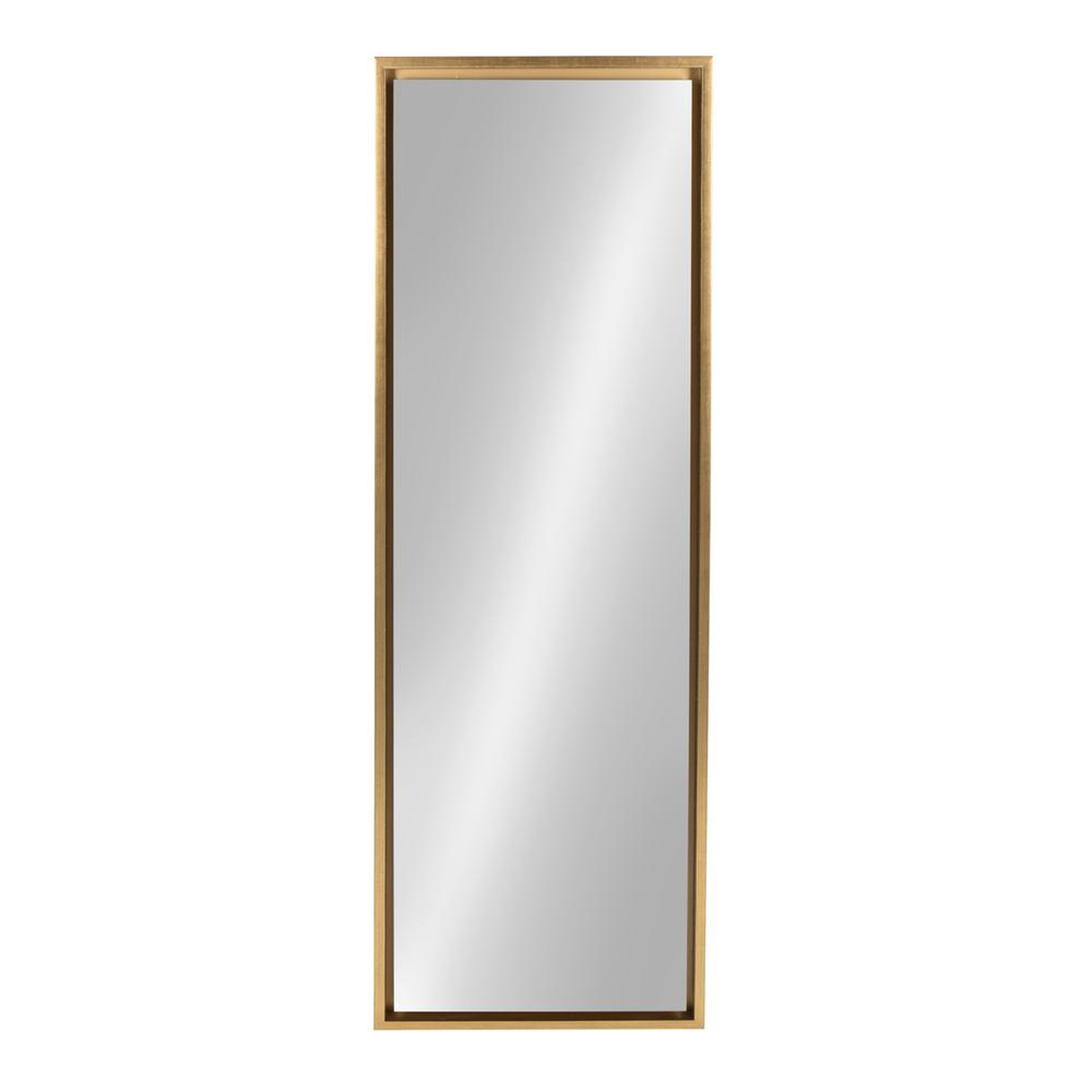 Evans Rectangle Gold Mirror - Home Depot