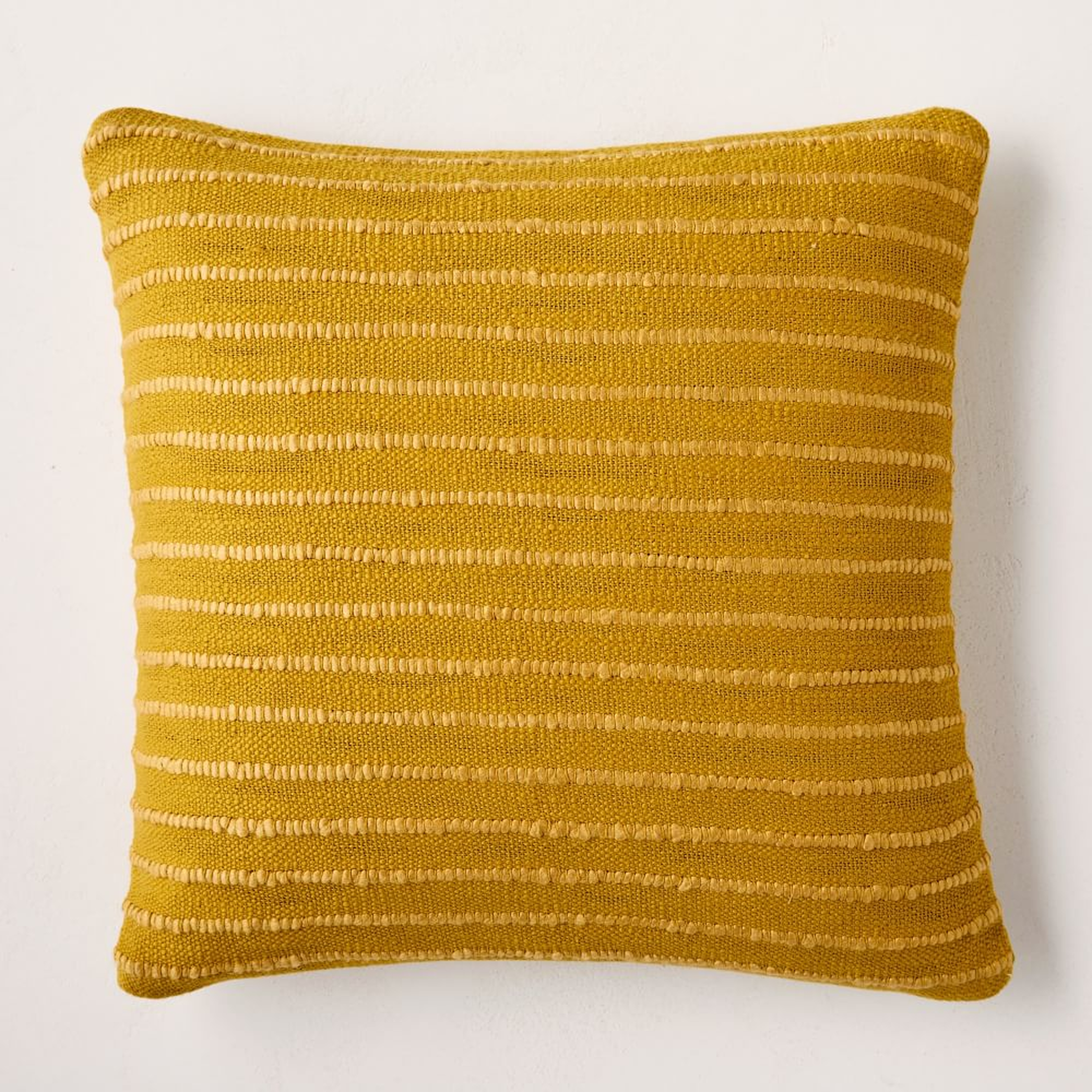 Soft Corded Pillow Cover, 20"x20", Dark Horseradish - West Elm
