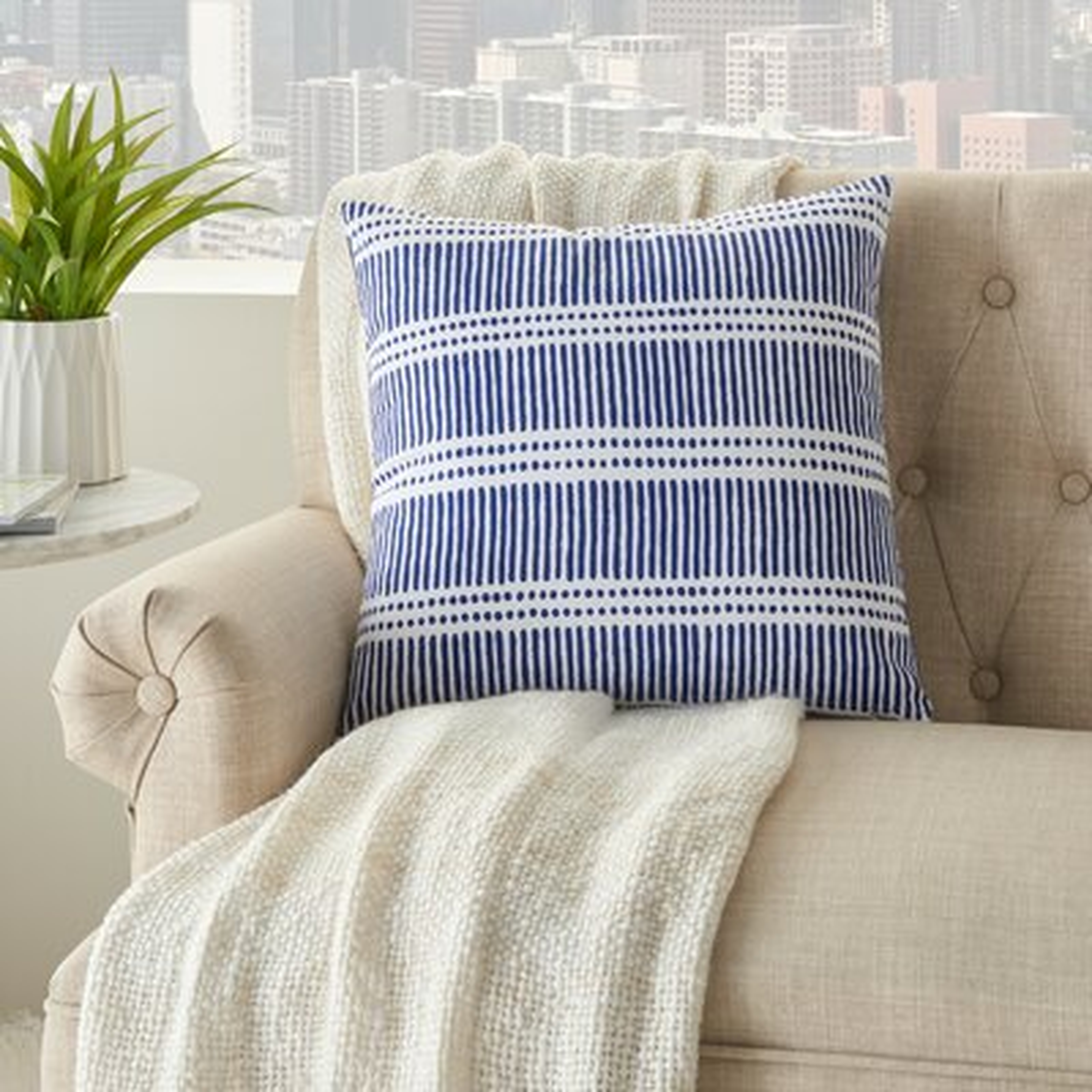 Alisson Cotton Striped Throw Pillow - Wayfair