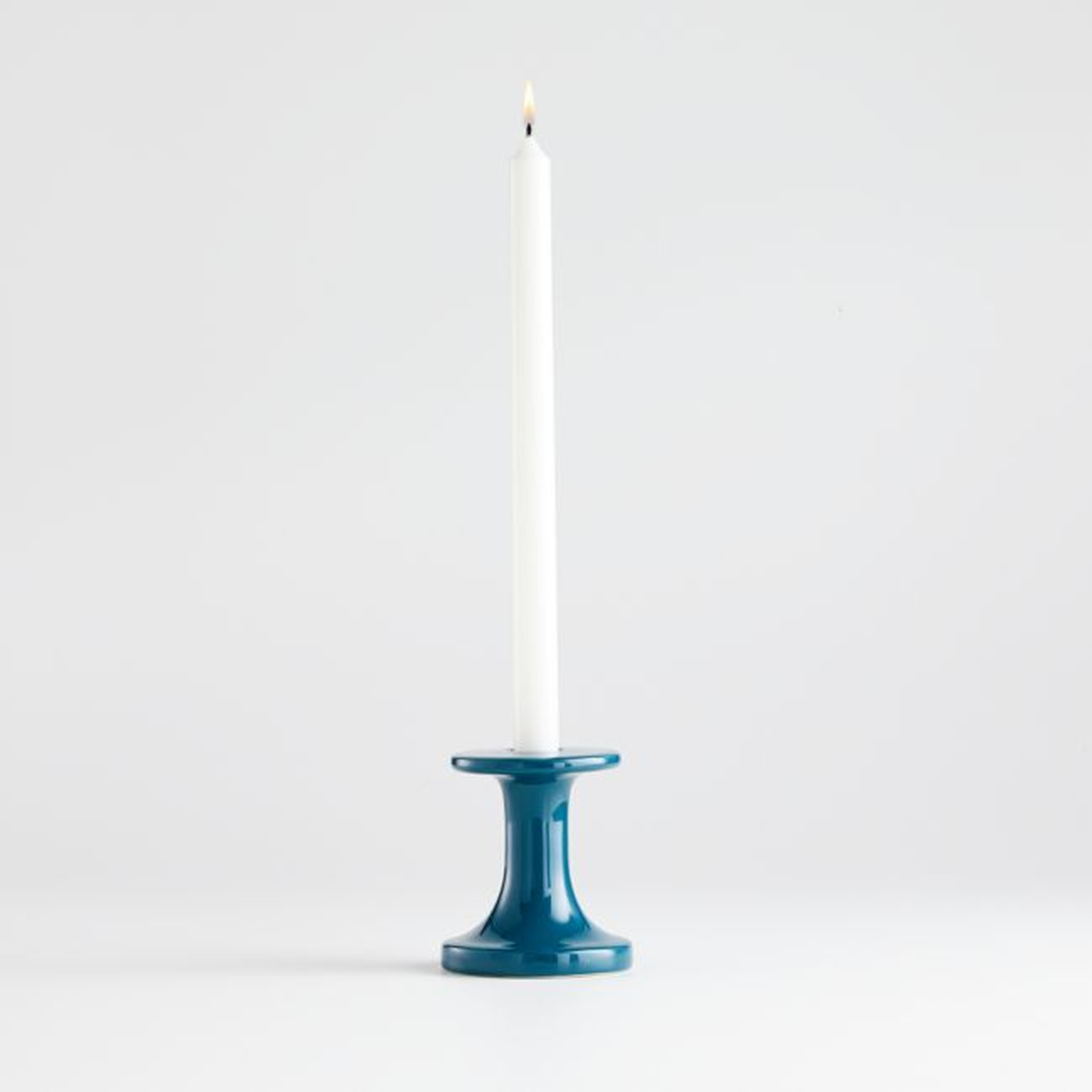 Elko Small Ceramic Taper Candle Holder - Crate and Barrel