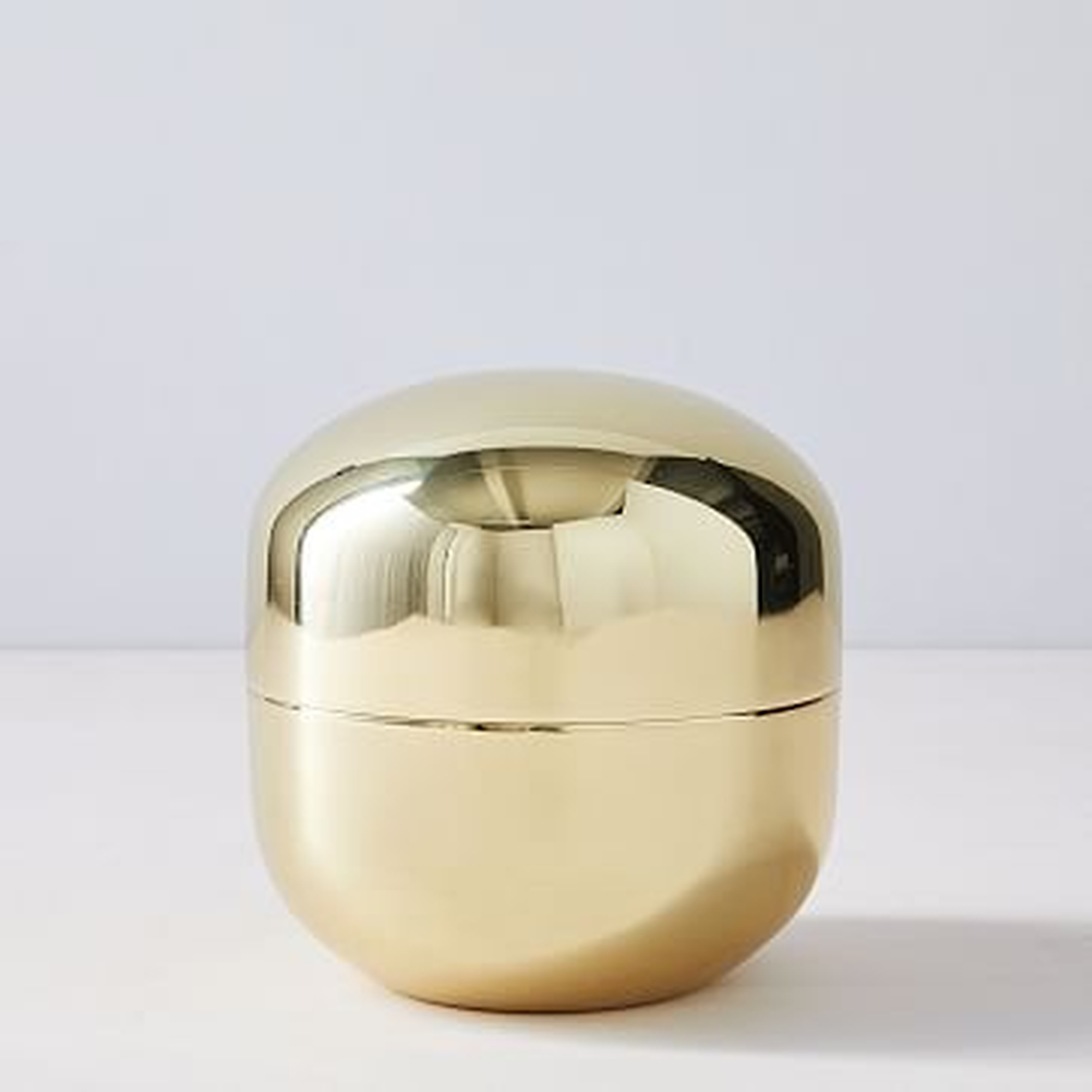 Polished Brass Vanity Box, Small - West Elm