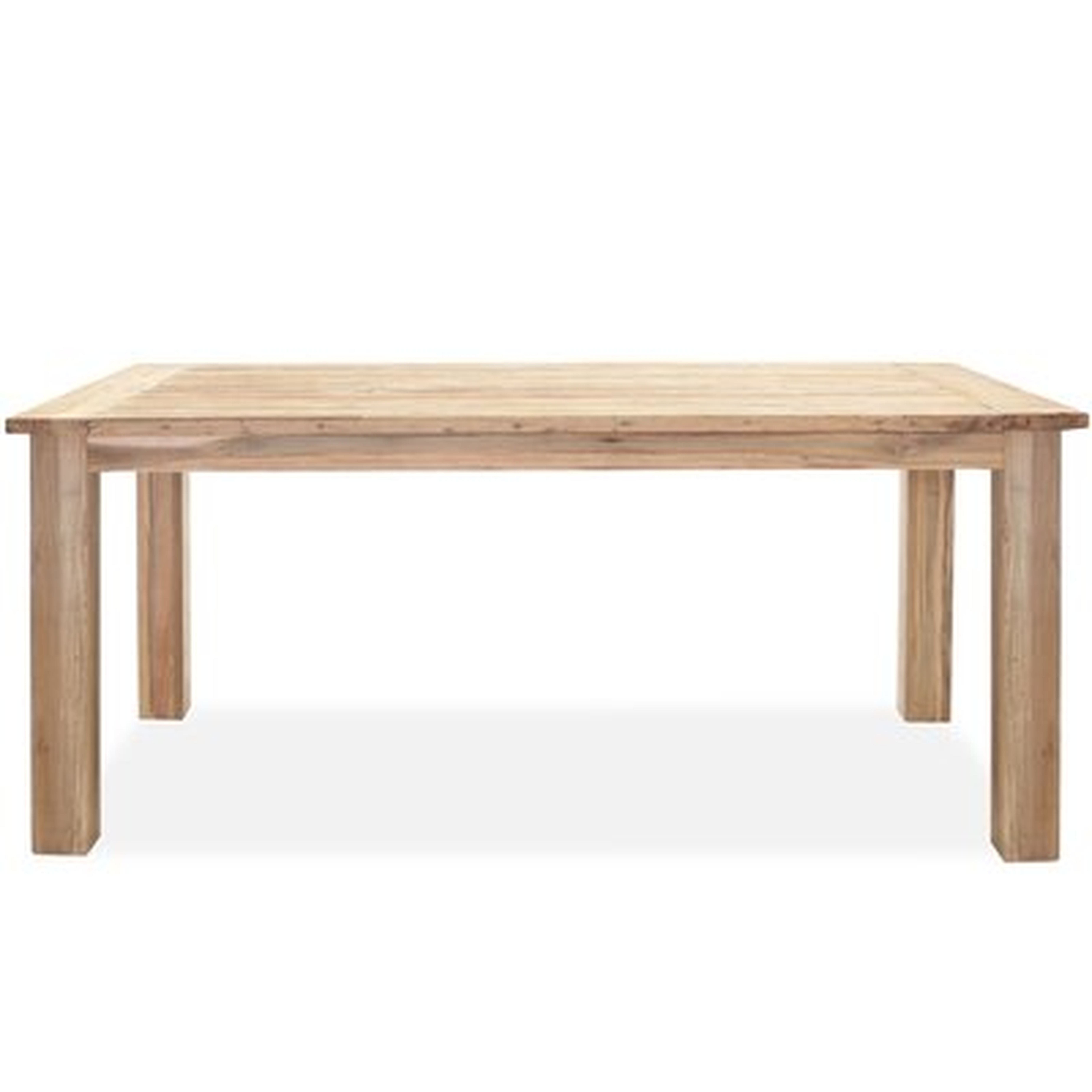 Morones Rectangular Dining Table in Solid Reclaimed Teak with Straight Legs - Birch Lane