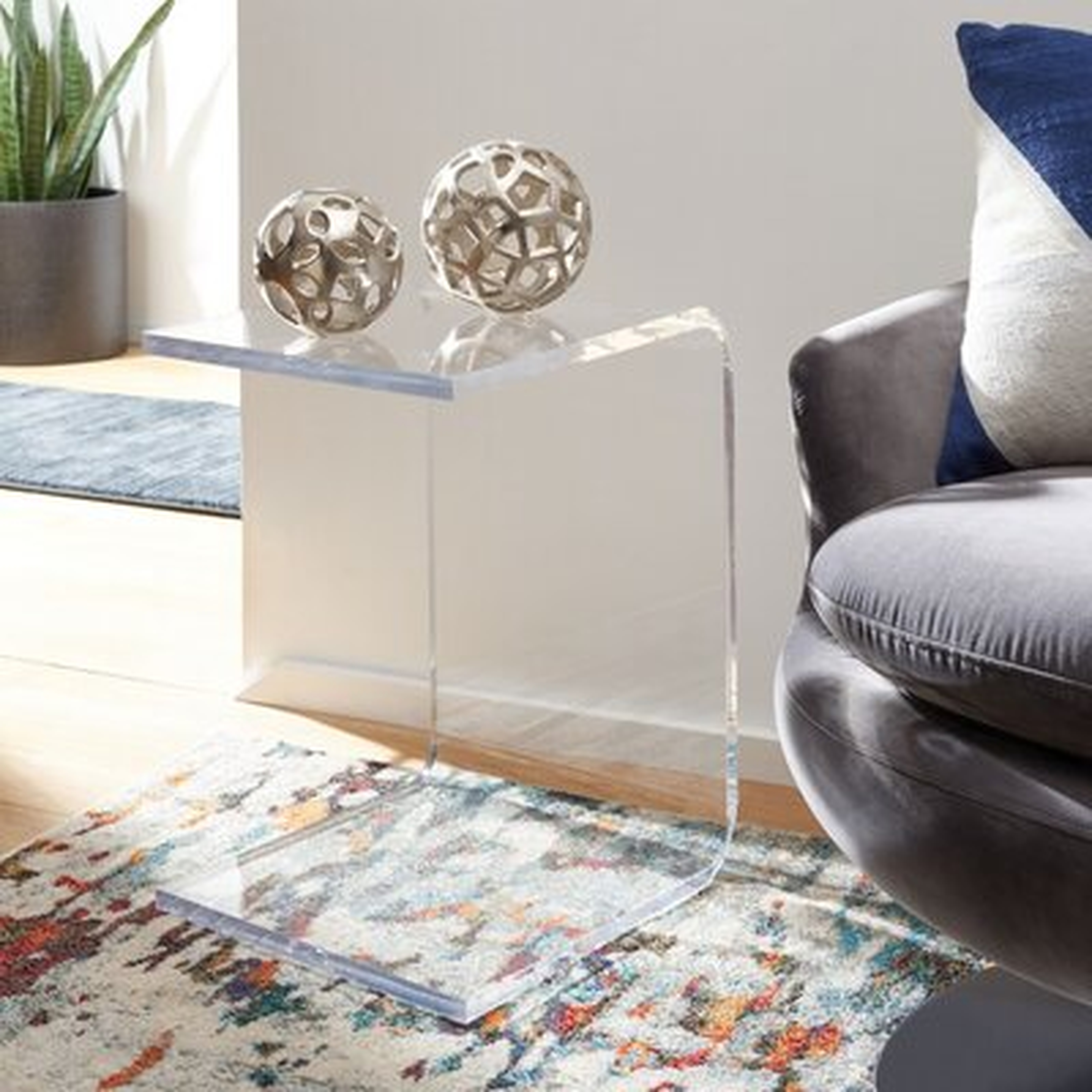 Lewiss Acrylic Side Table - Wayfair