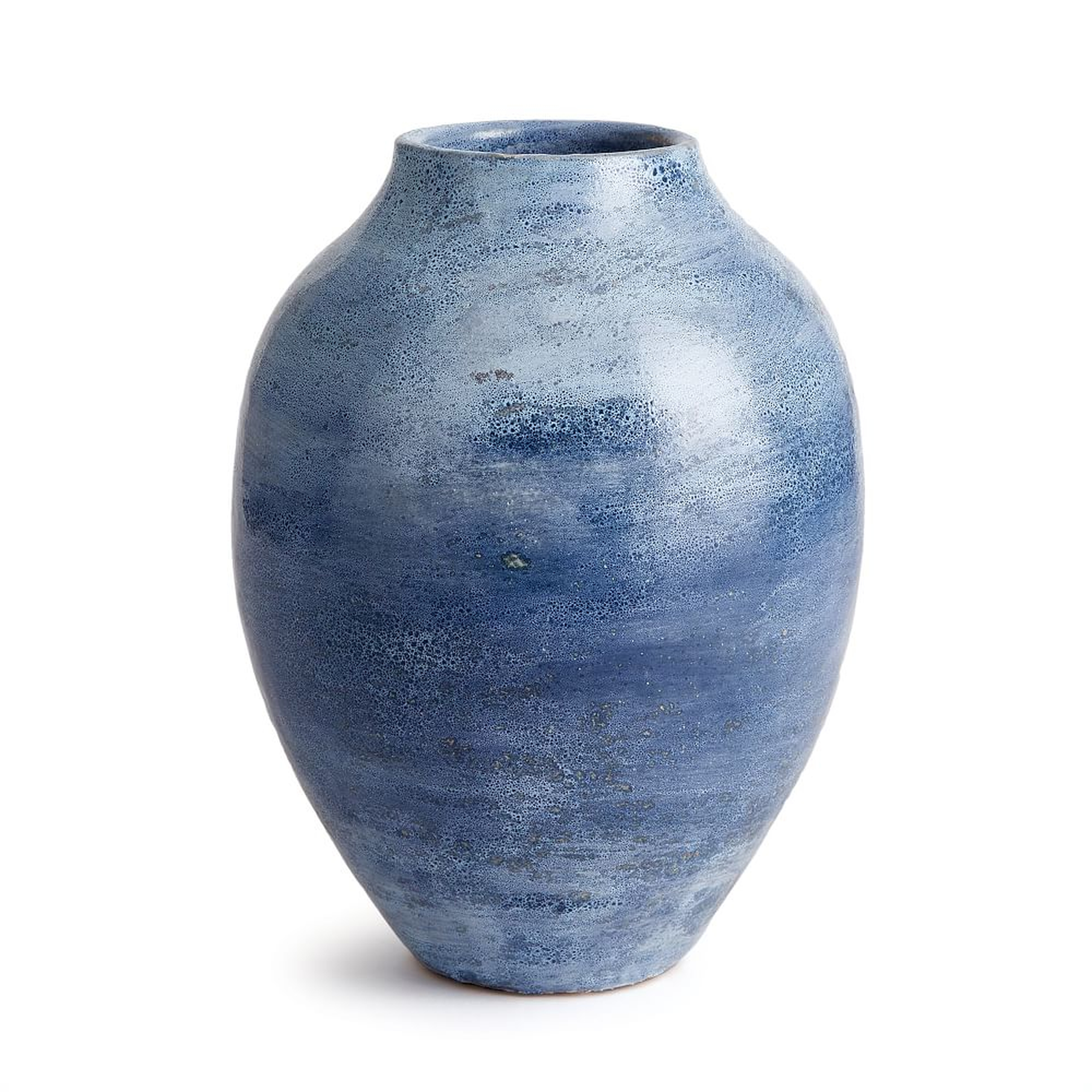 Caspian Ceramic Vase, Blue Ombre - West Elm