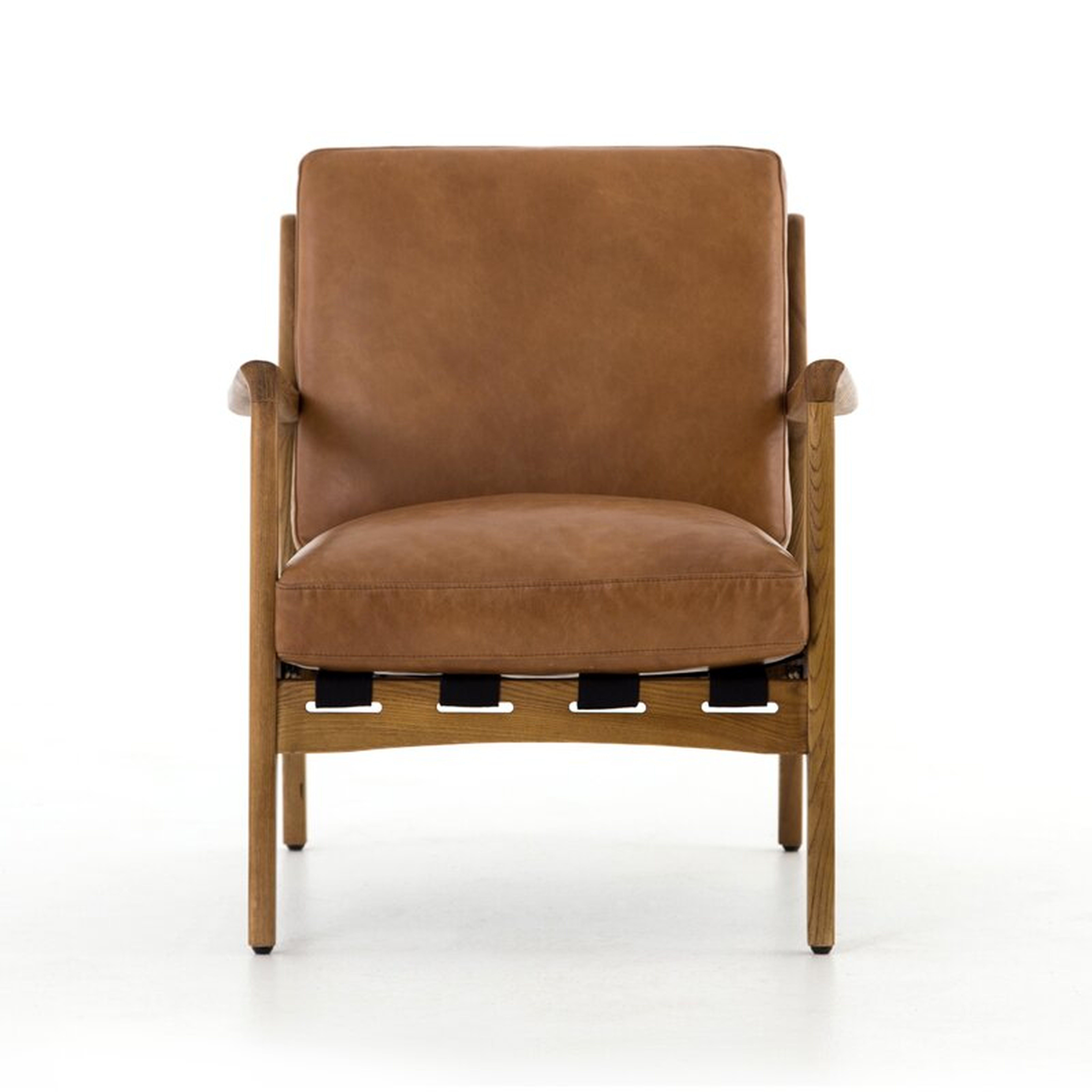 Four Hands Silas Armchair Upholstery Color: Brown, Leg Color: Brown - Perigold