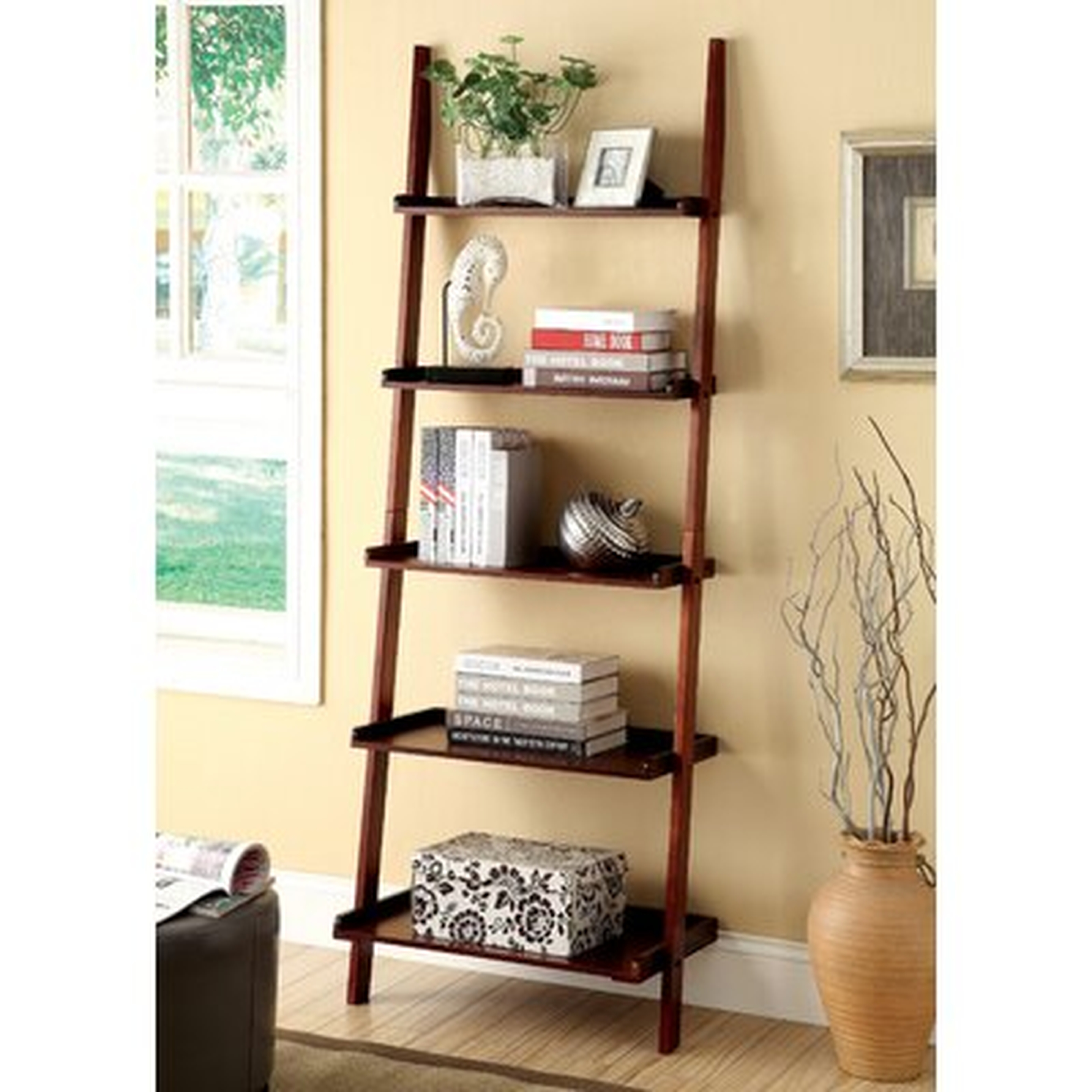 Dunhill 75" H x 25" W Ladder Bookcase - Wayfair
