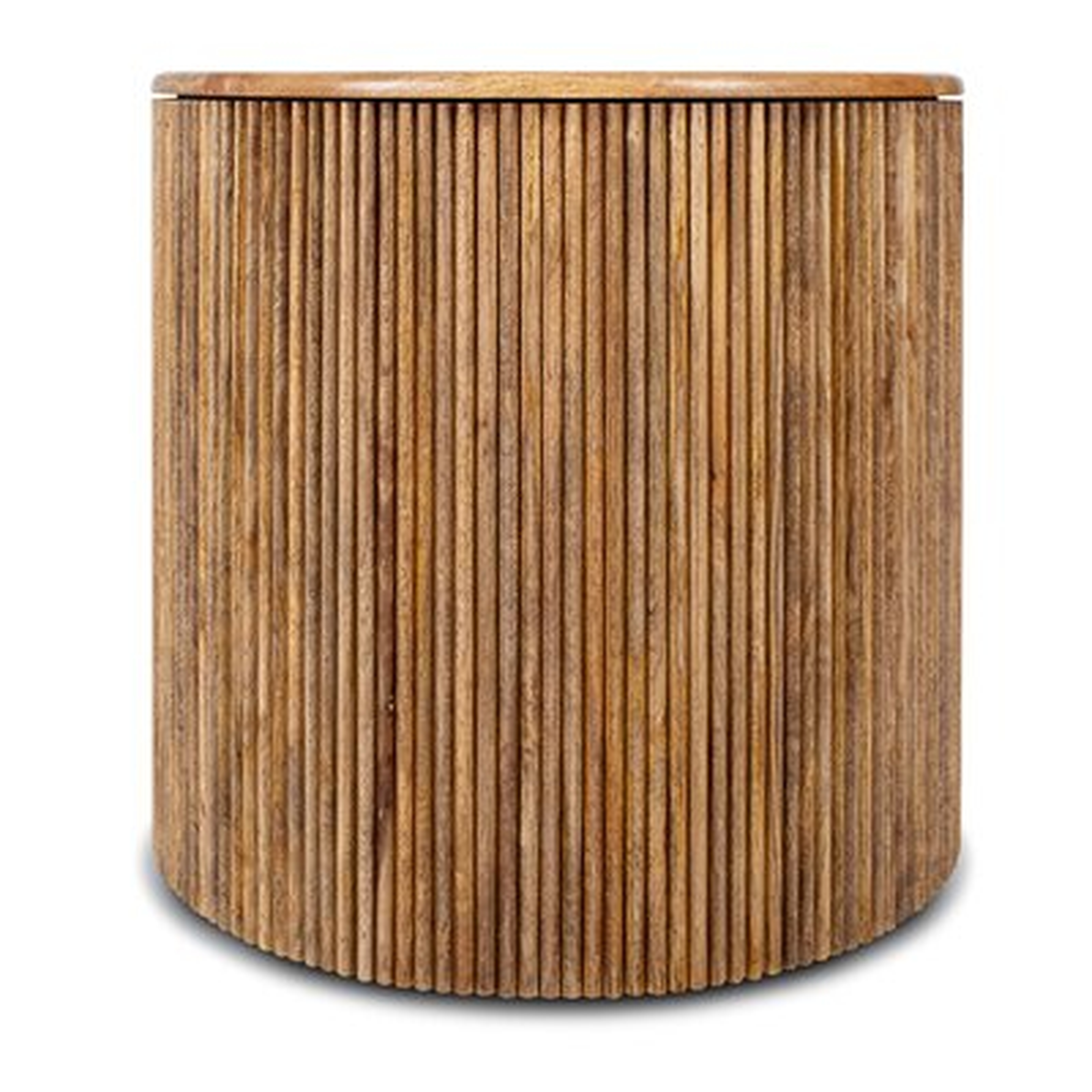 Abrar Solid Wood Drum End Table - AllModern