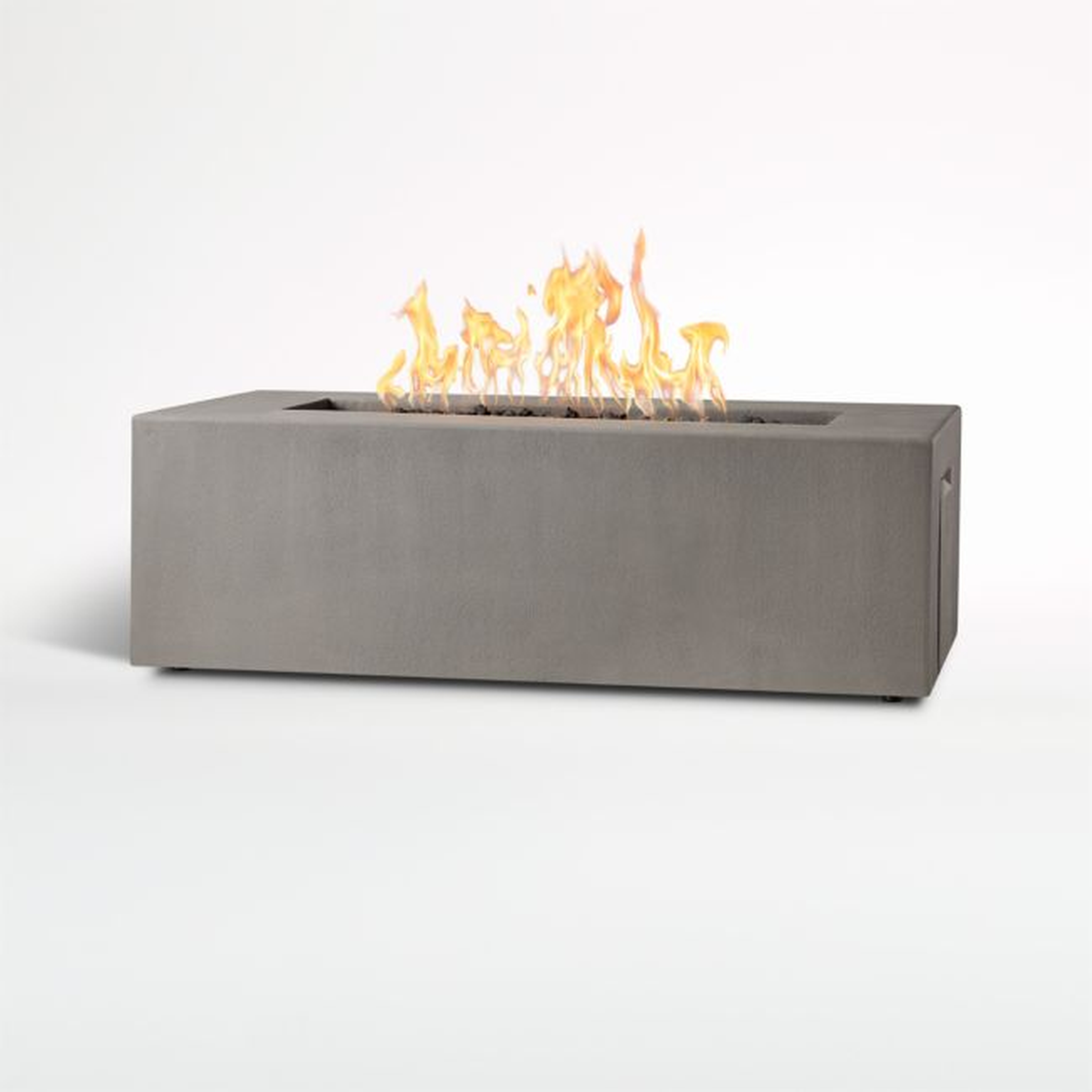 Plateau Rectangle Outdoor Propane Fire Pit Table - Crate and Barrel
