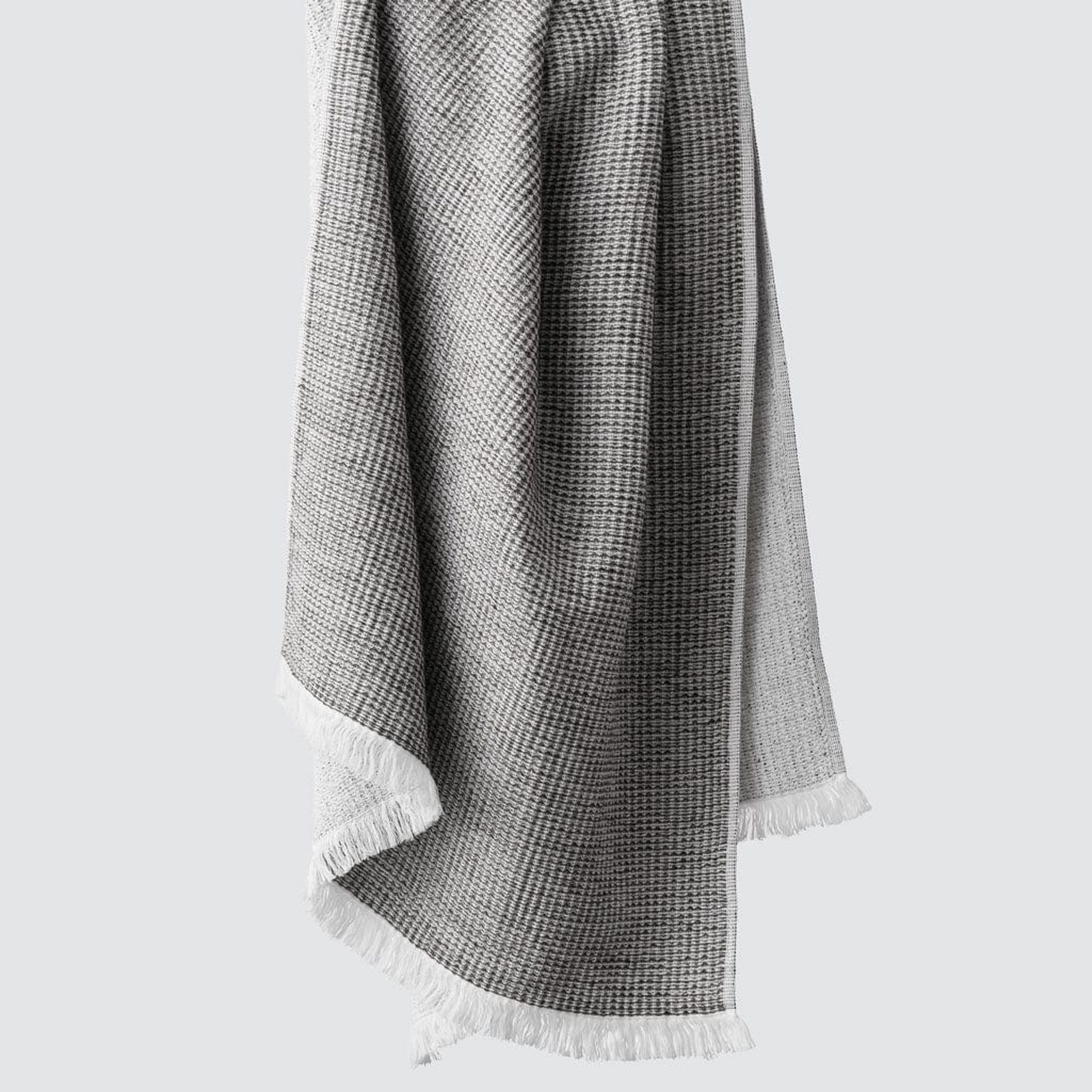 The Citizenry Aegean Cotton Bath Towels | Black - The Citizenry
