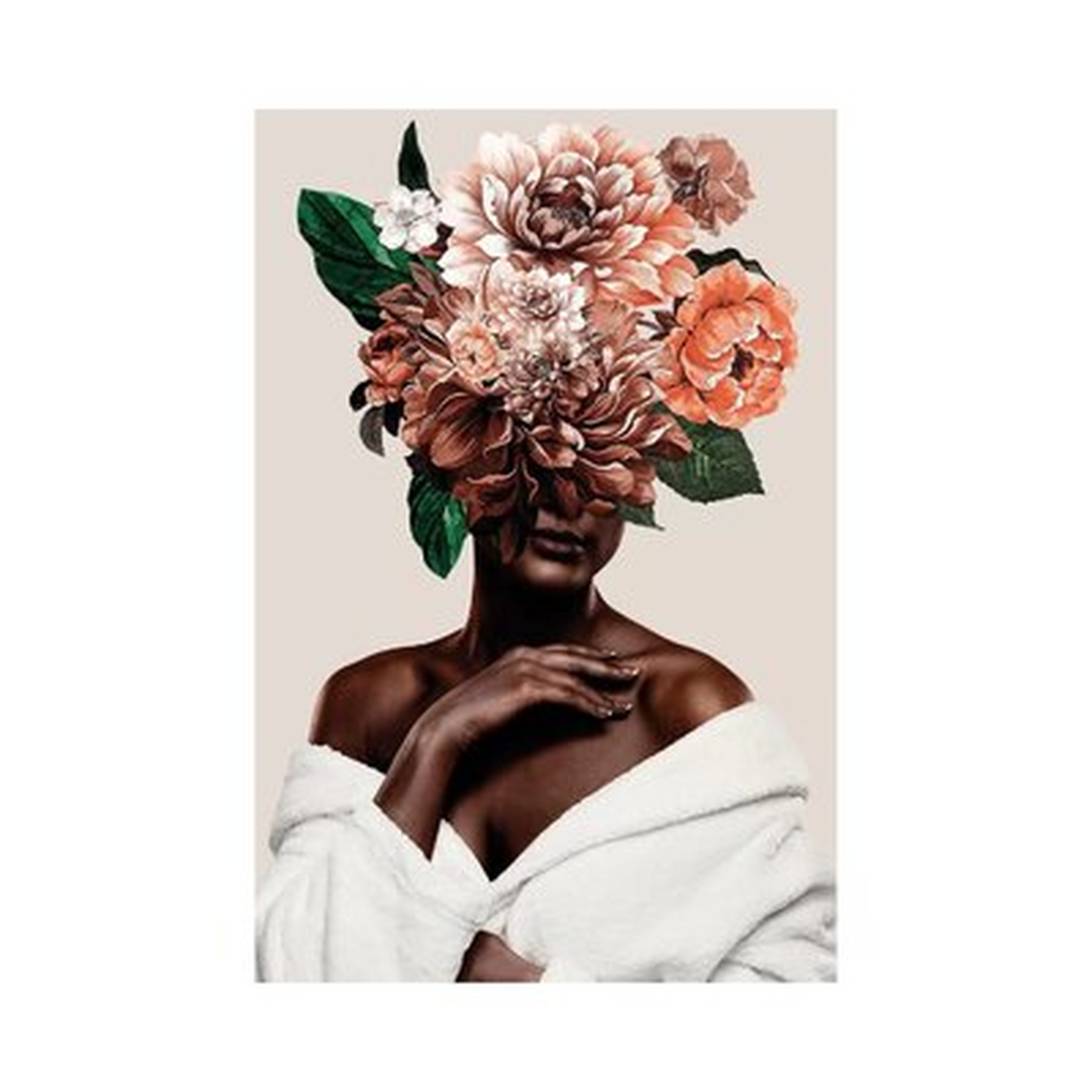 Woman with Flower II by Danilo De Alexandria - Wrapped Canvas Graphic Art Print - Wayfair