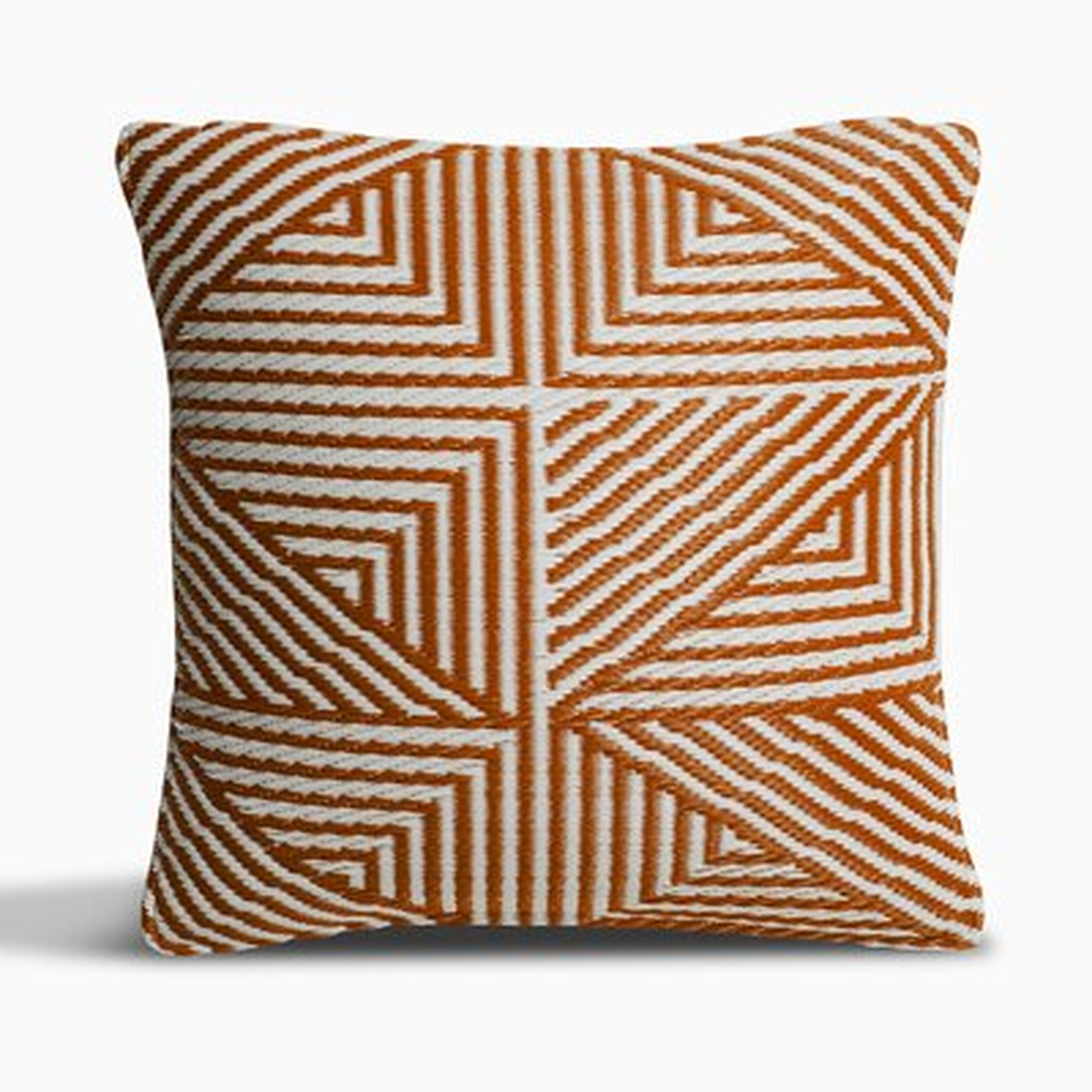 Tokyo  Outdoor Accent Pillow - Burnt Orange (16.5" X 16.5") - Wayfair