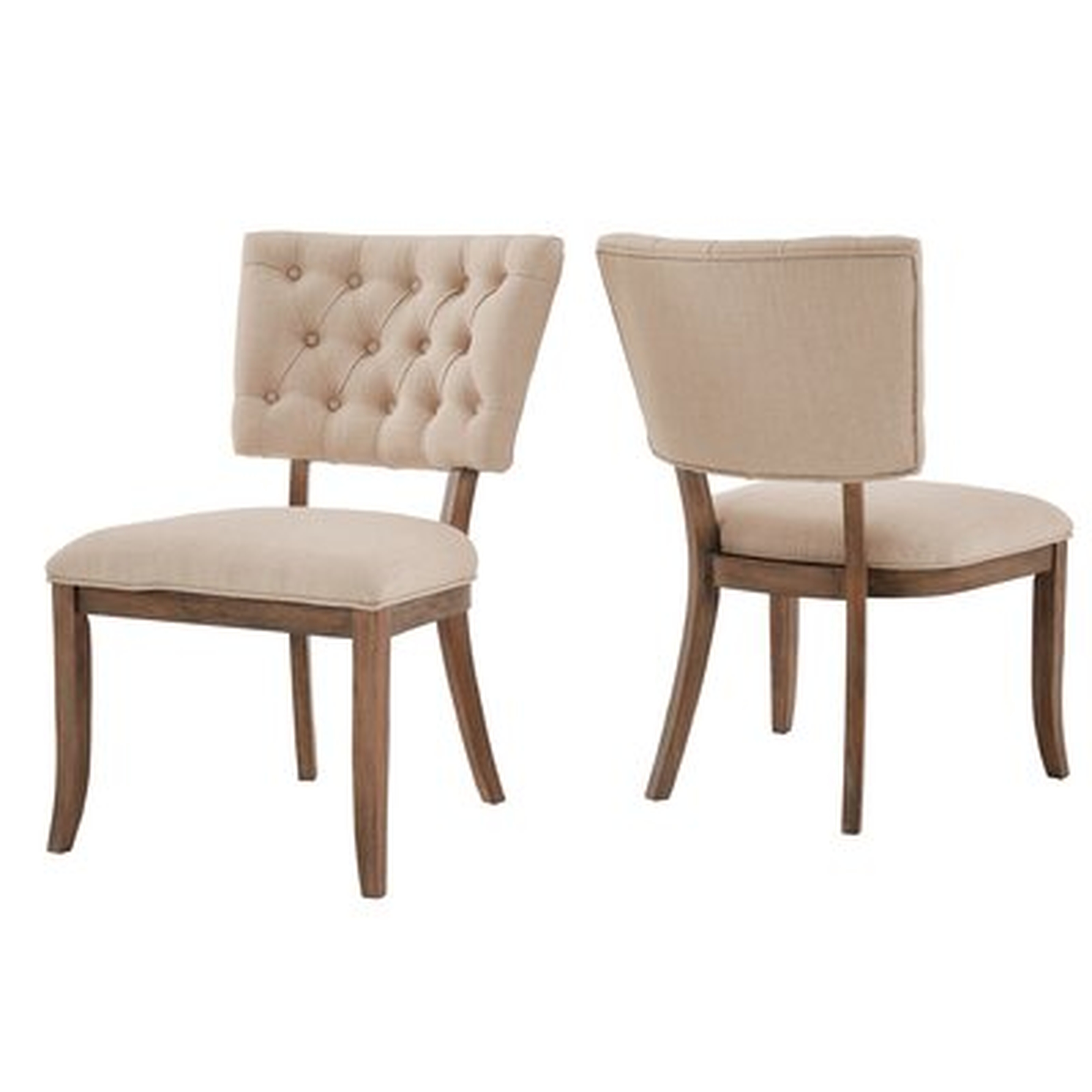 Upholstered Dining Chair set of two - Wayfair