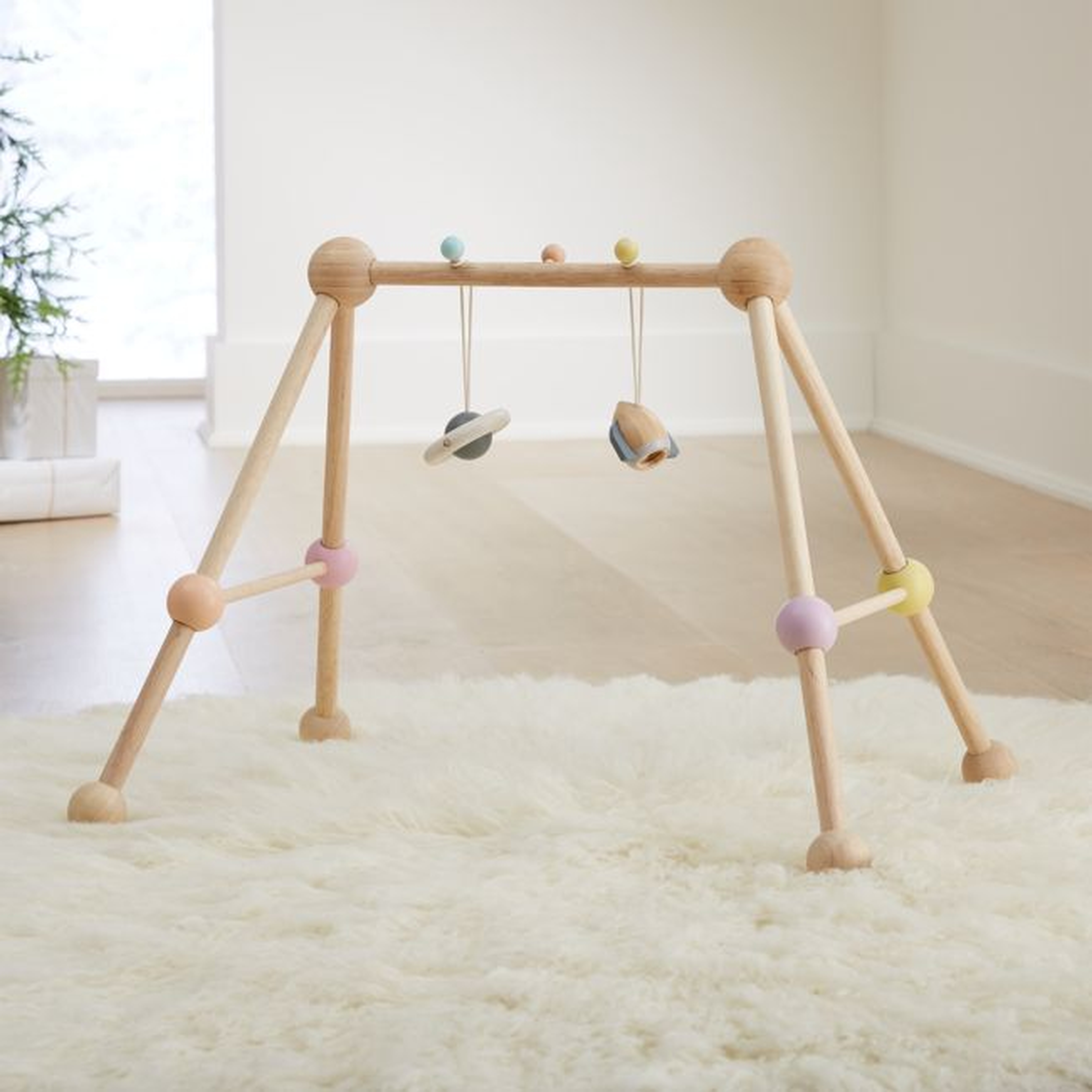 Plan Toys Wooden Baby Play Gym - Crate and Barrel
