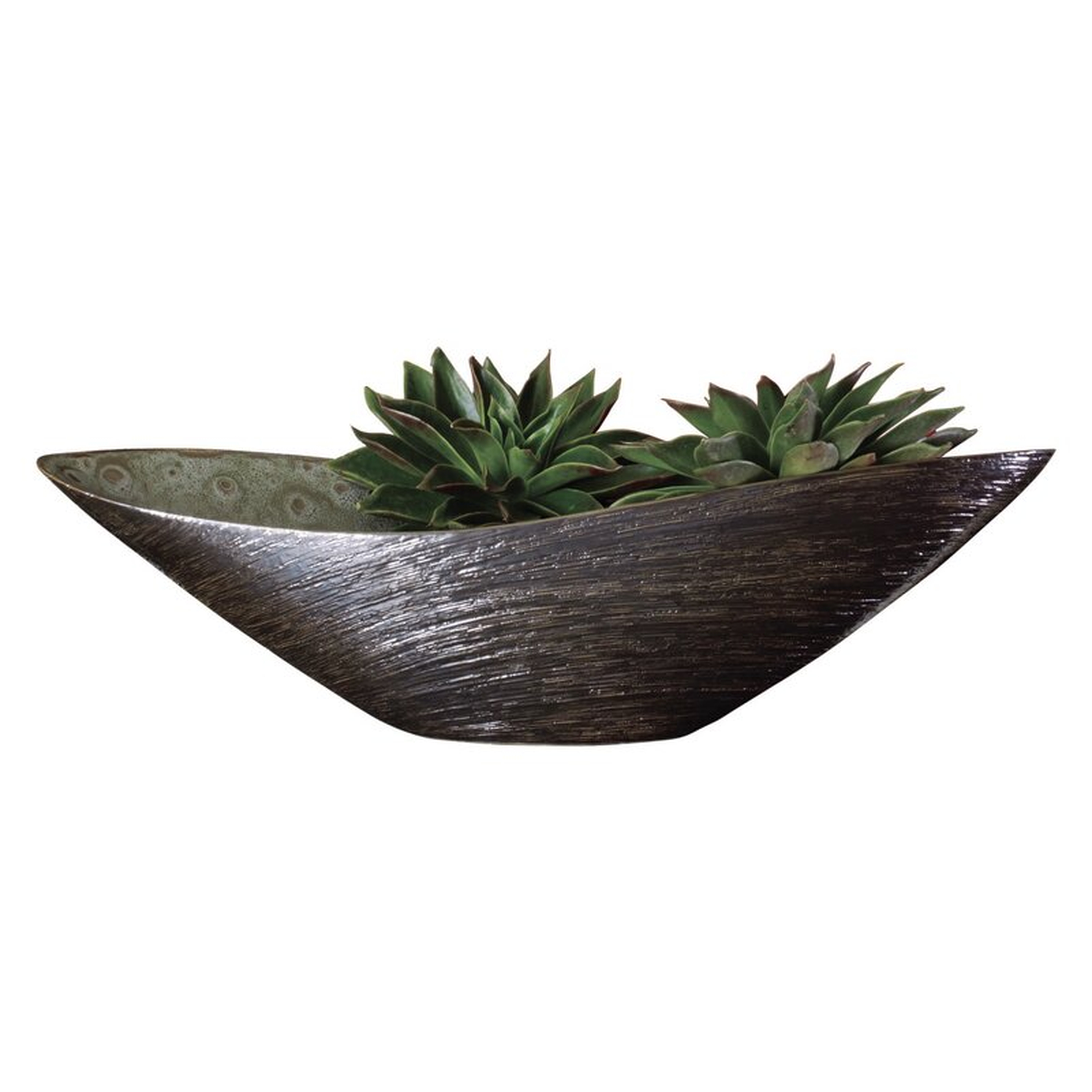 Oval Traditional Decorative Bowl in Spun Bronze - Perigold