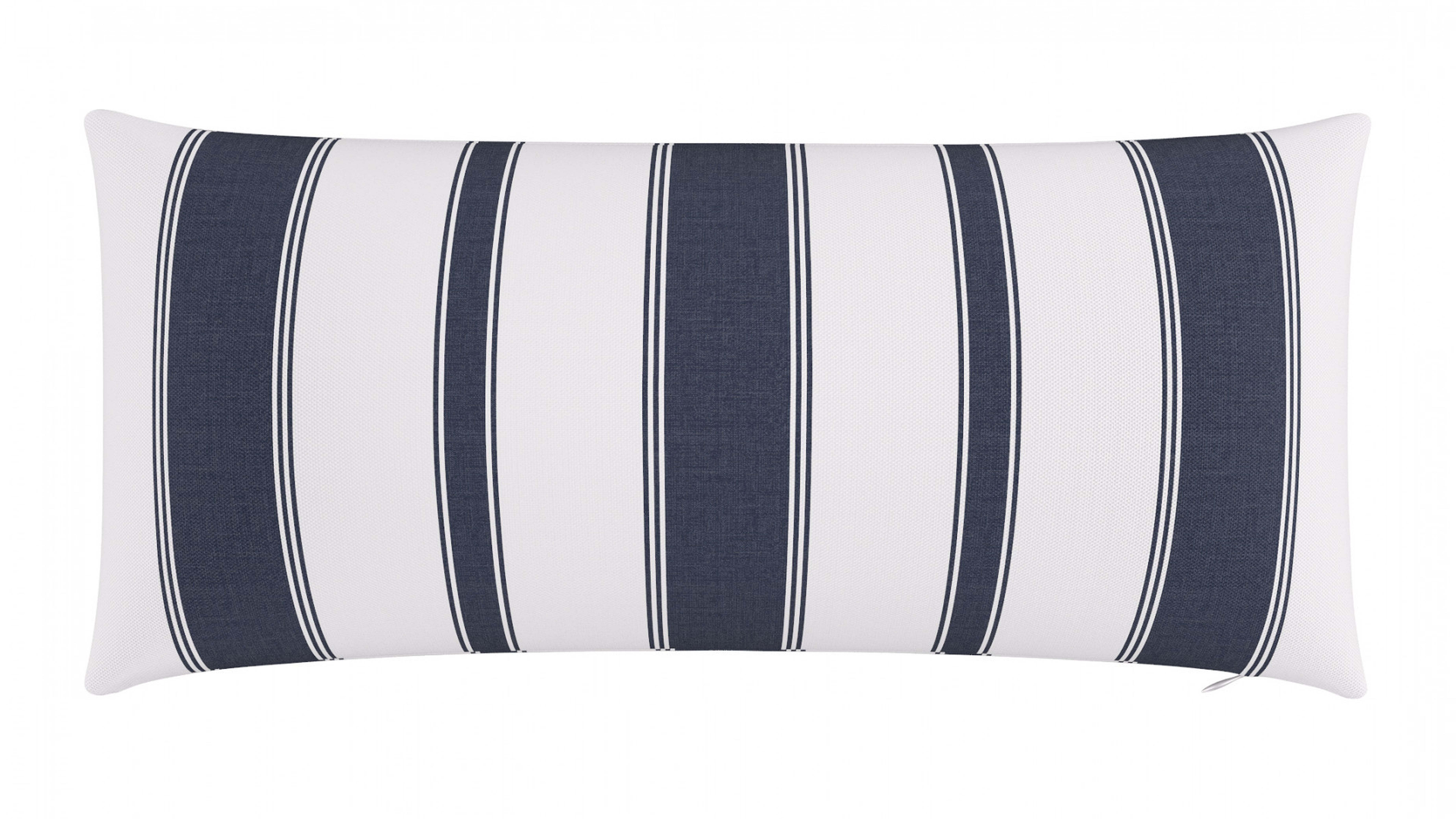Throw Pillow 14"x30" | Navy Clarence Stripe - The Inside