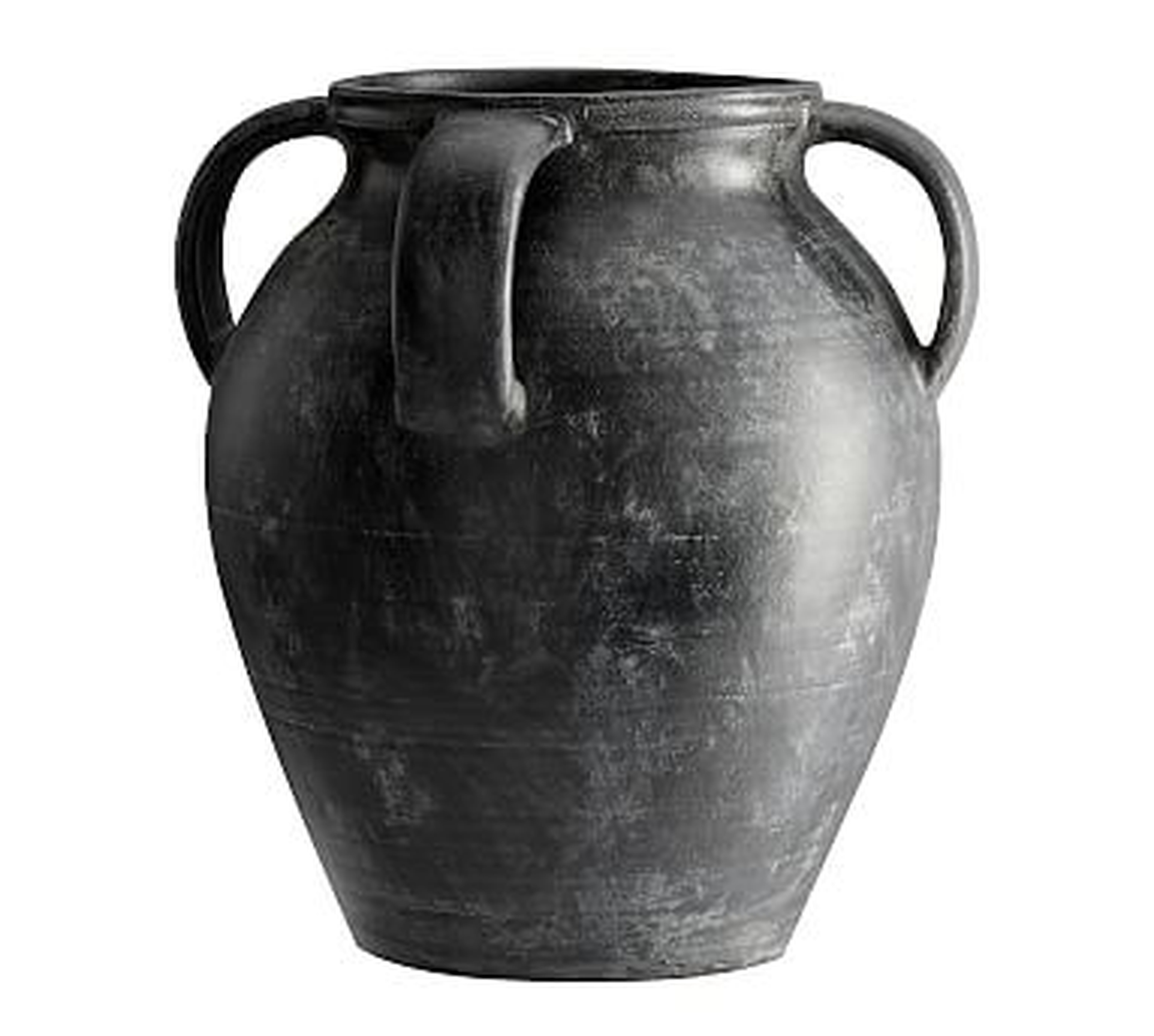 Joshua Ceramic Vase, Large, Black - Pottery Barn