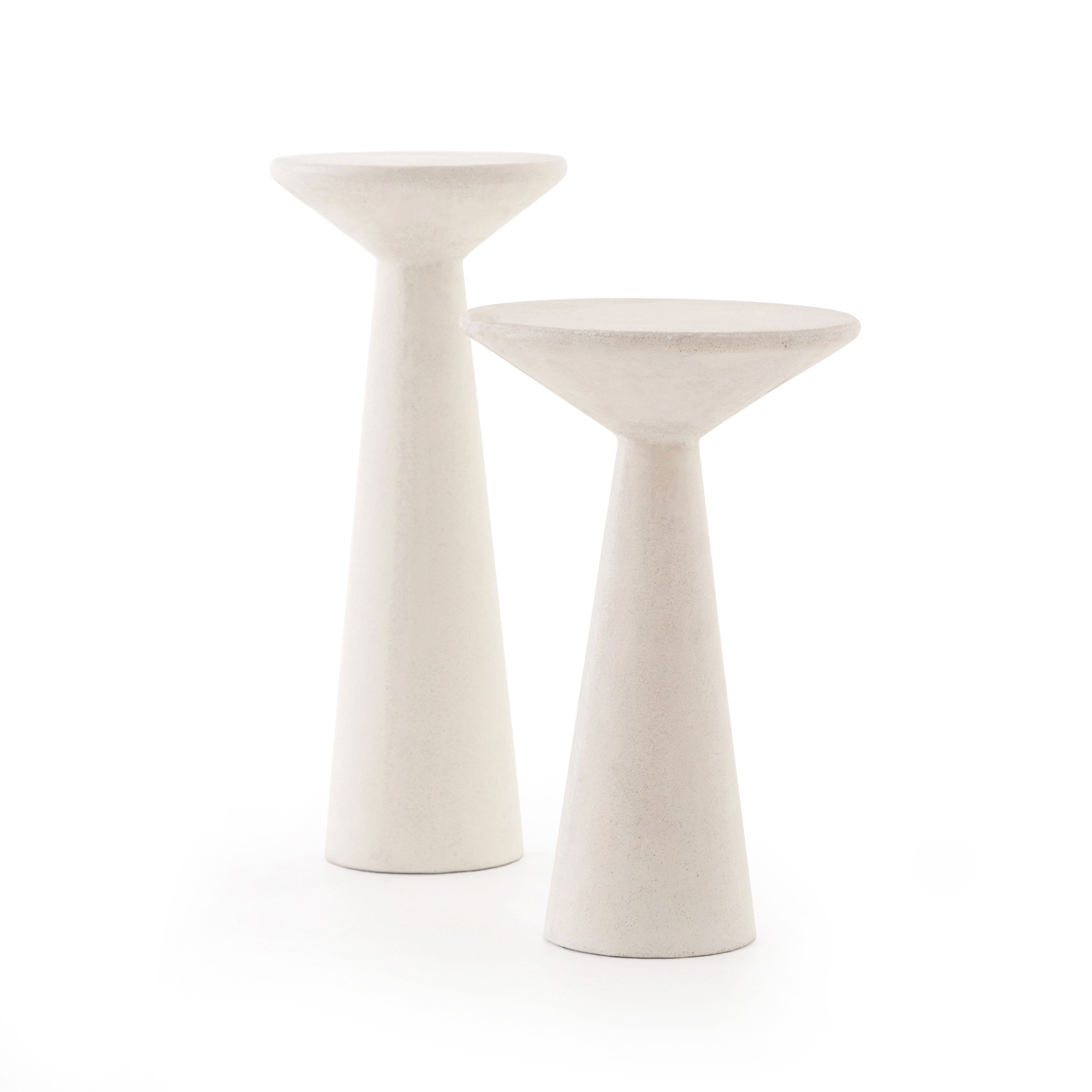 Ravine Concrete Accent Tables, Set Of 2 - Four Hands