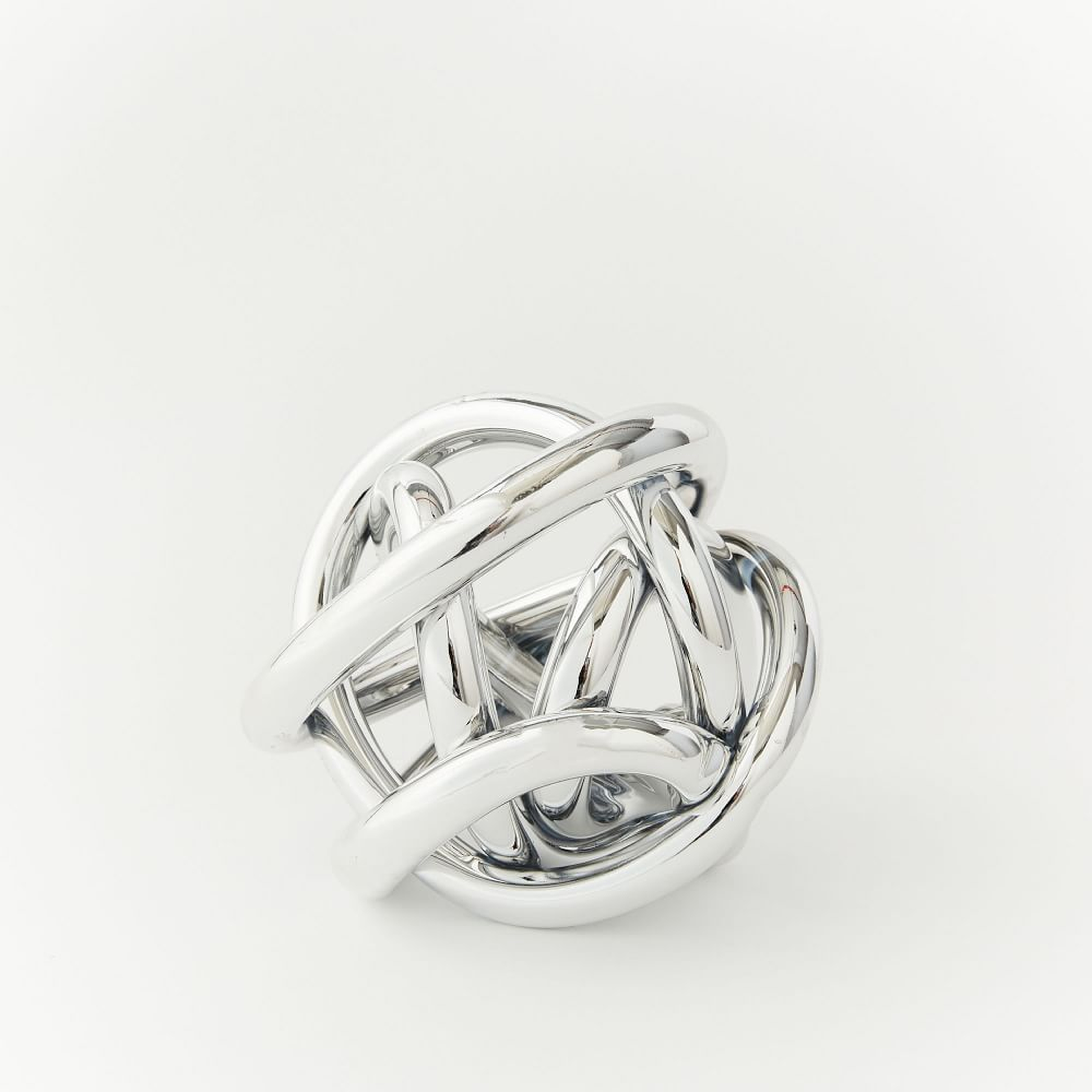 Metallic Glass Knot, Silver, Medium - West Elm