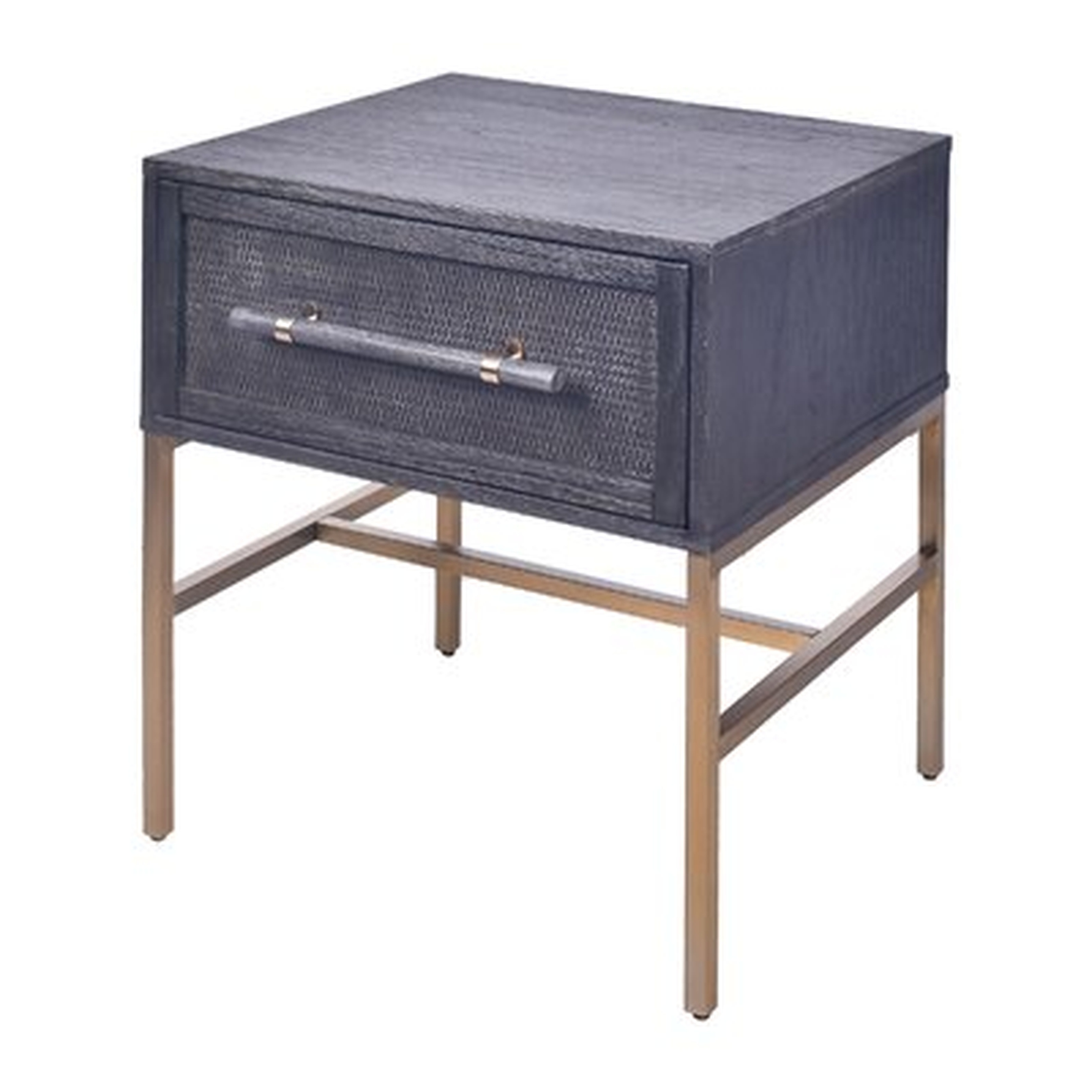 1 - Drawer Stainless Steel Nightstand - Wayfair