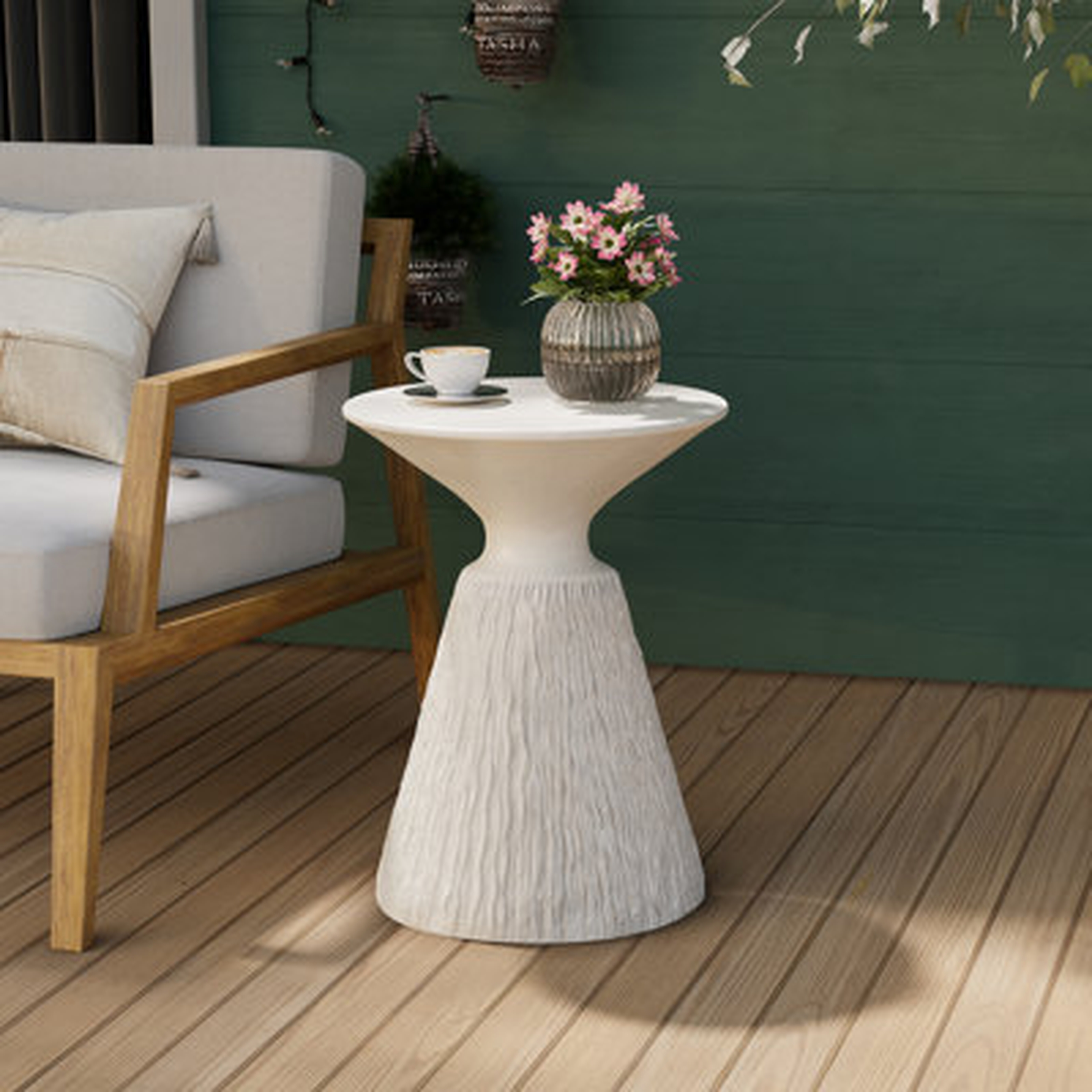 20.9 H x 15.6 W x 15.6 D in Bimla Concrete Coffee Table - Wayfair
