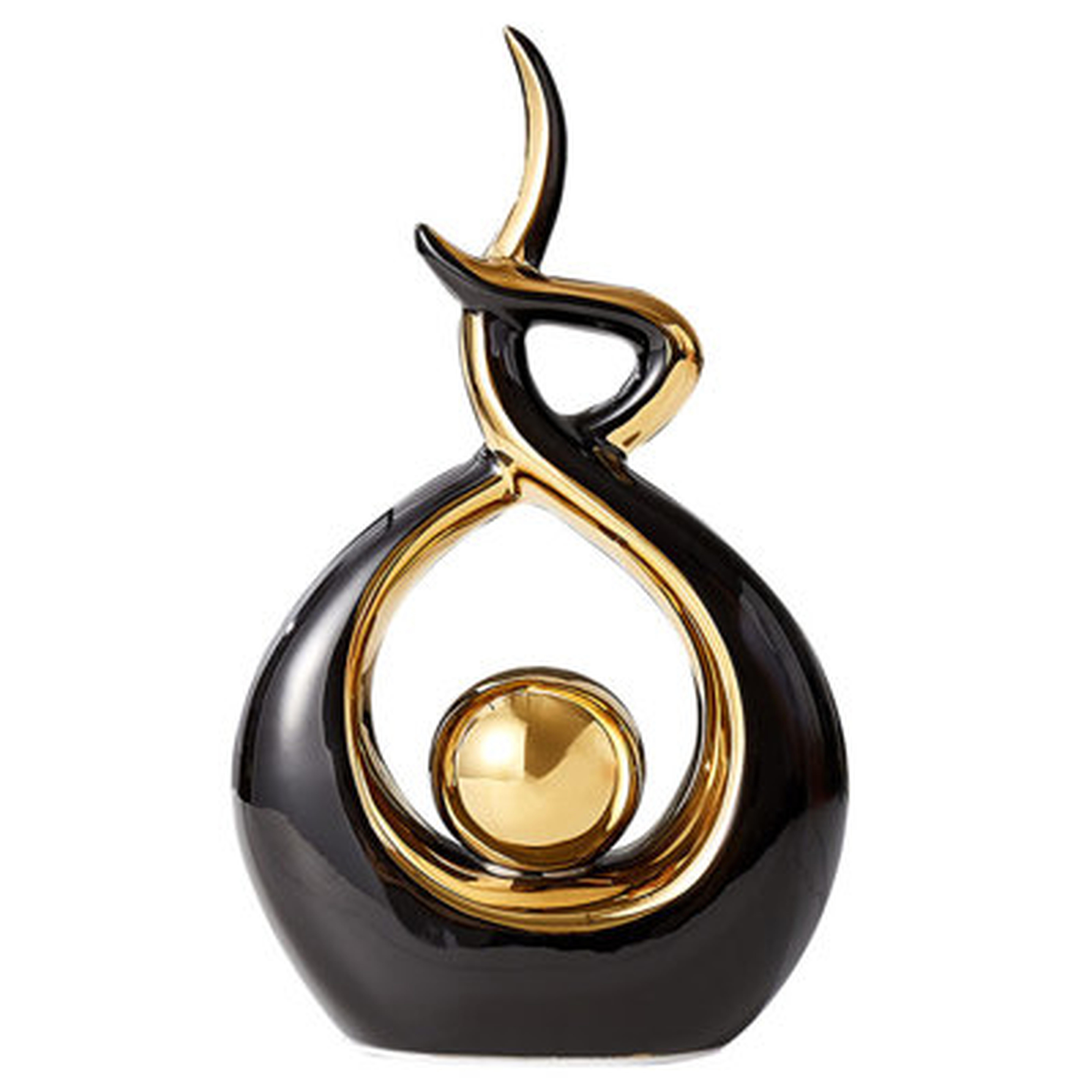Modern Abstract Art Ceramic Statue Sculpture - Wayfair