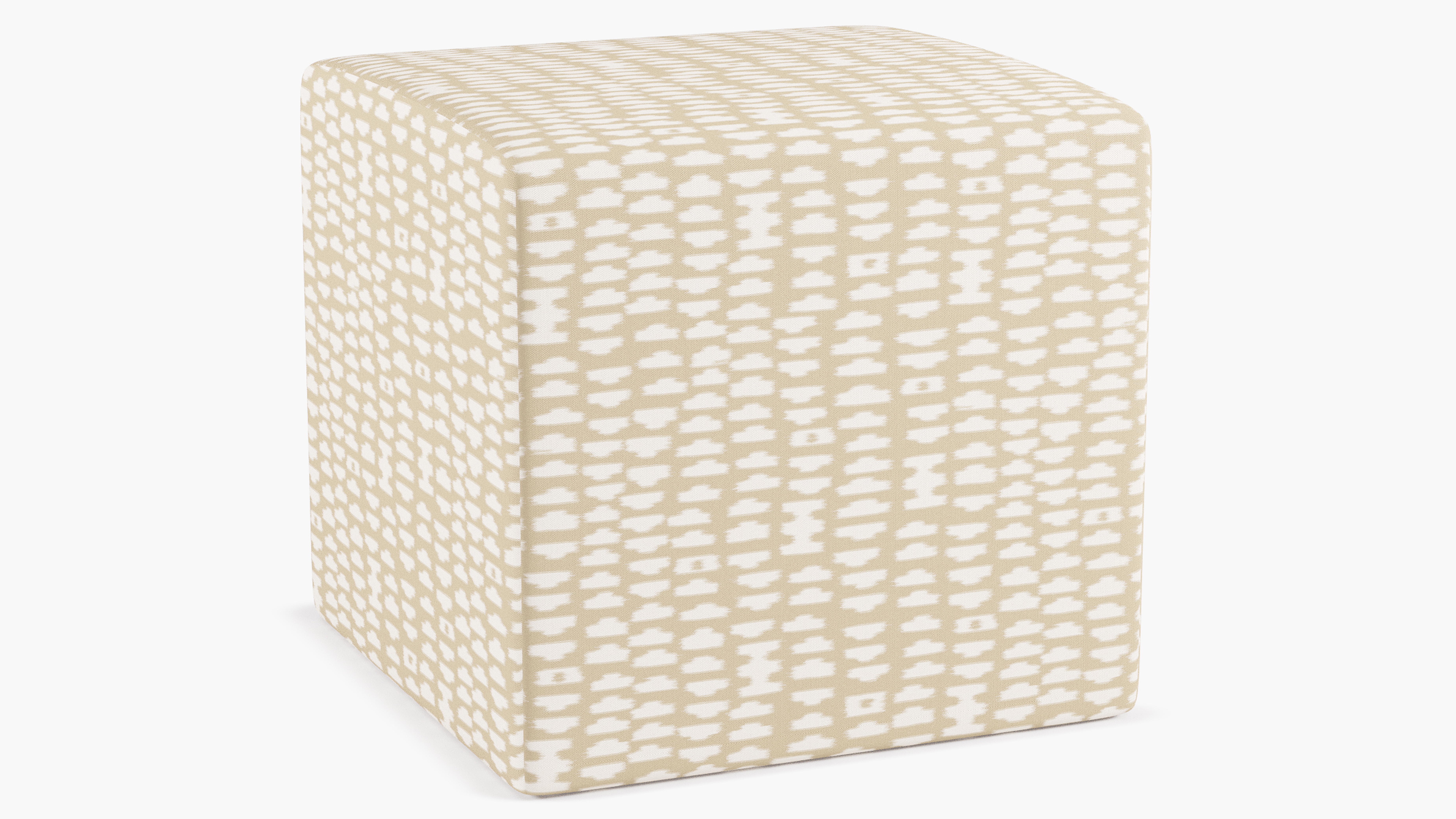 Cube Ottoman, Sand Odalisque - The Inside