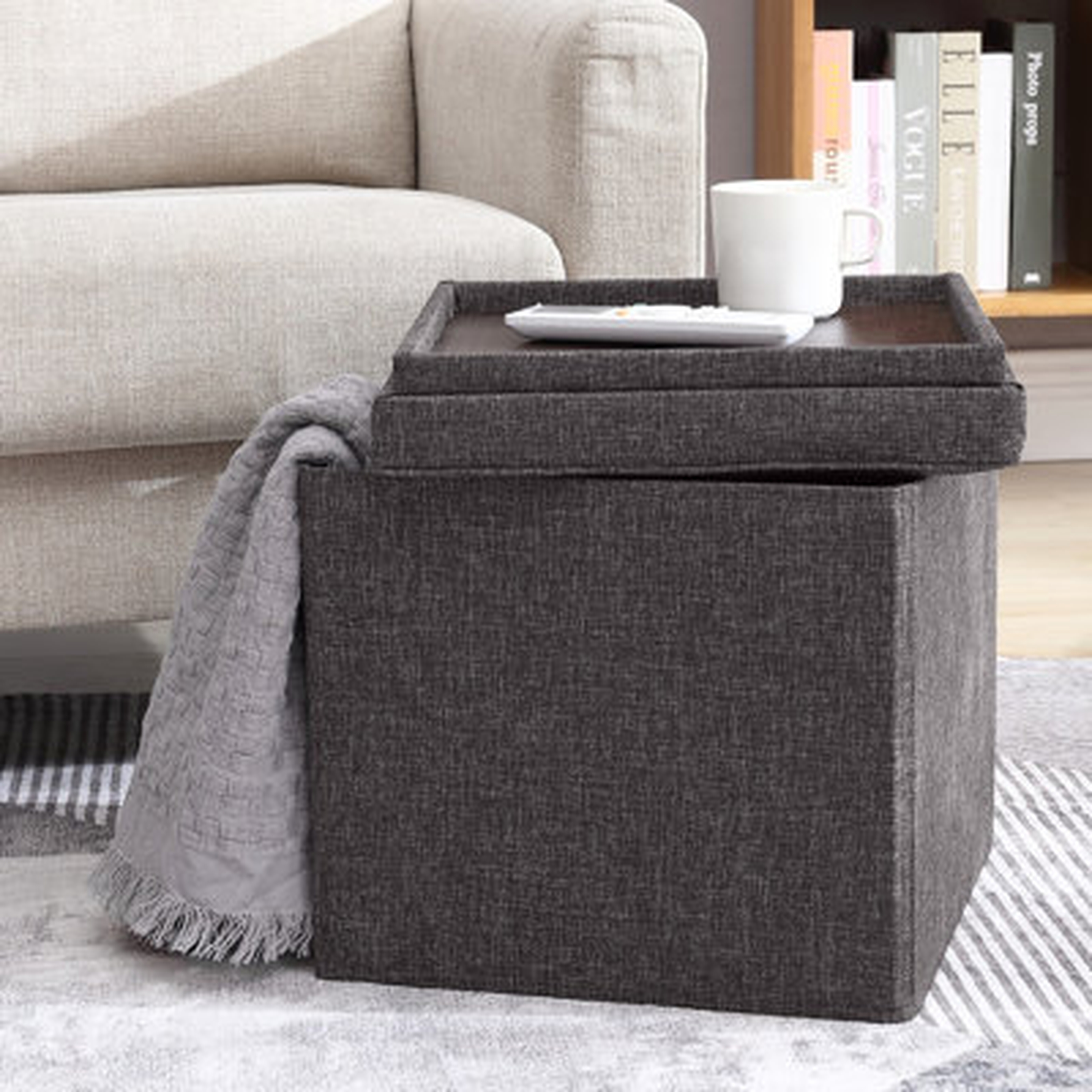 Hilsa Upholstered Ottoman - Wayfair