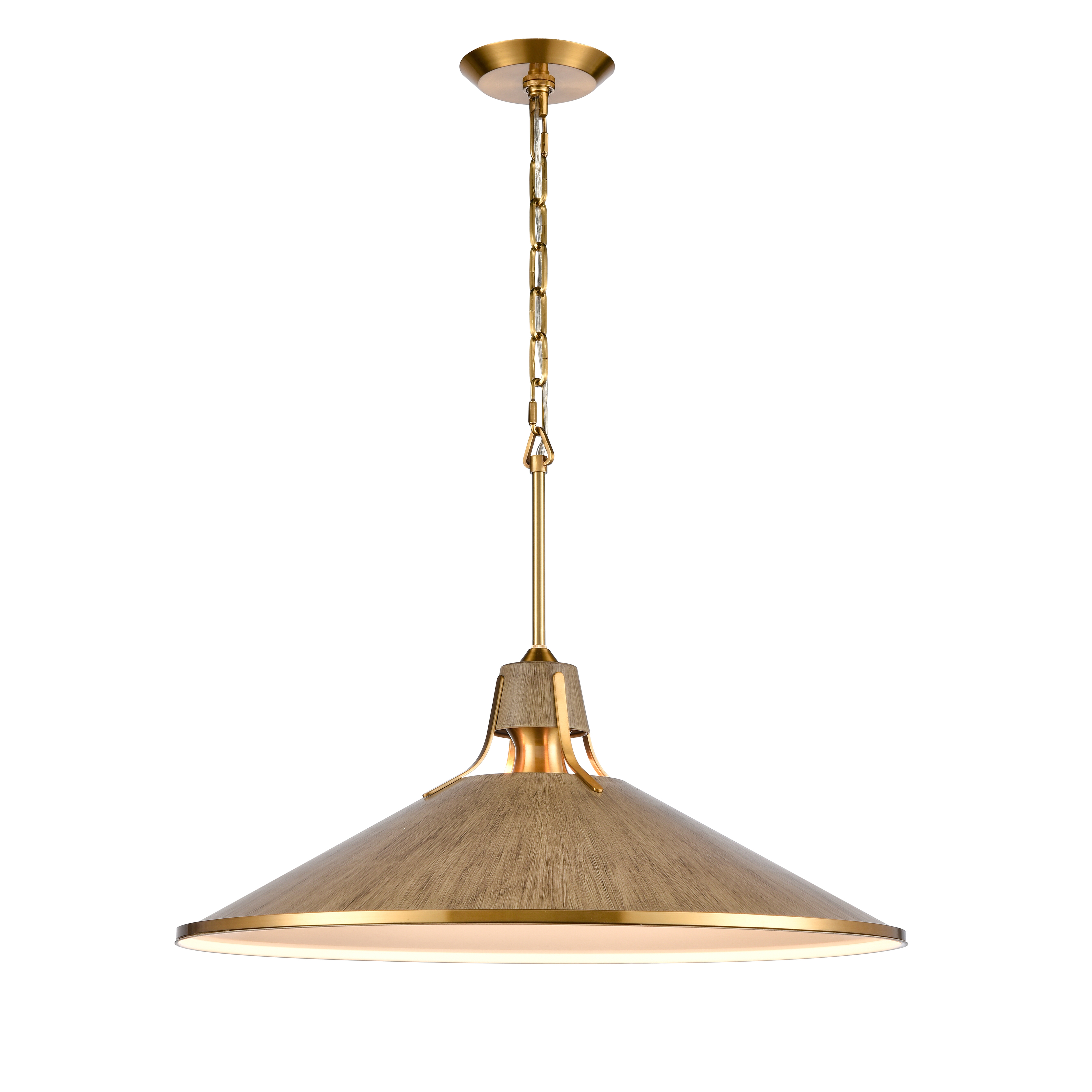 Danique 24'' Wide 1-Light Pendant - Corkwood - Elk Home