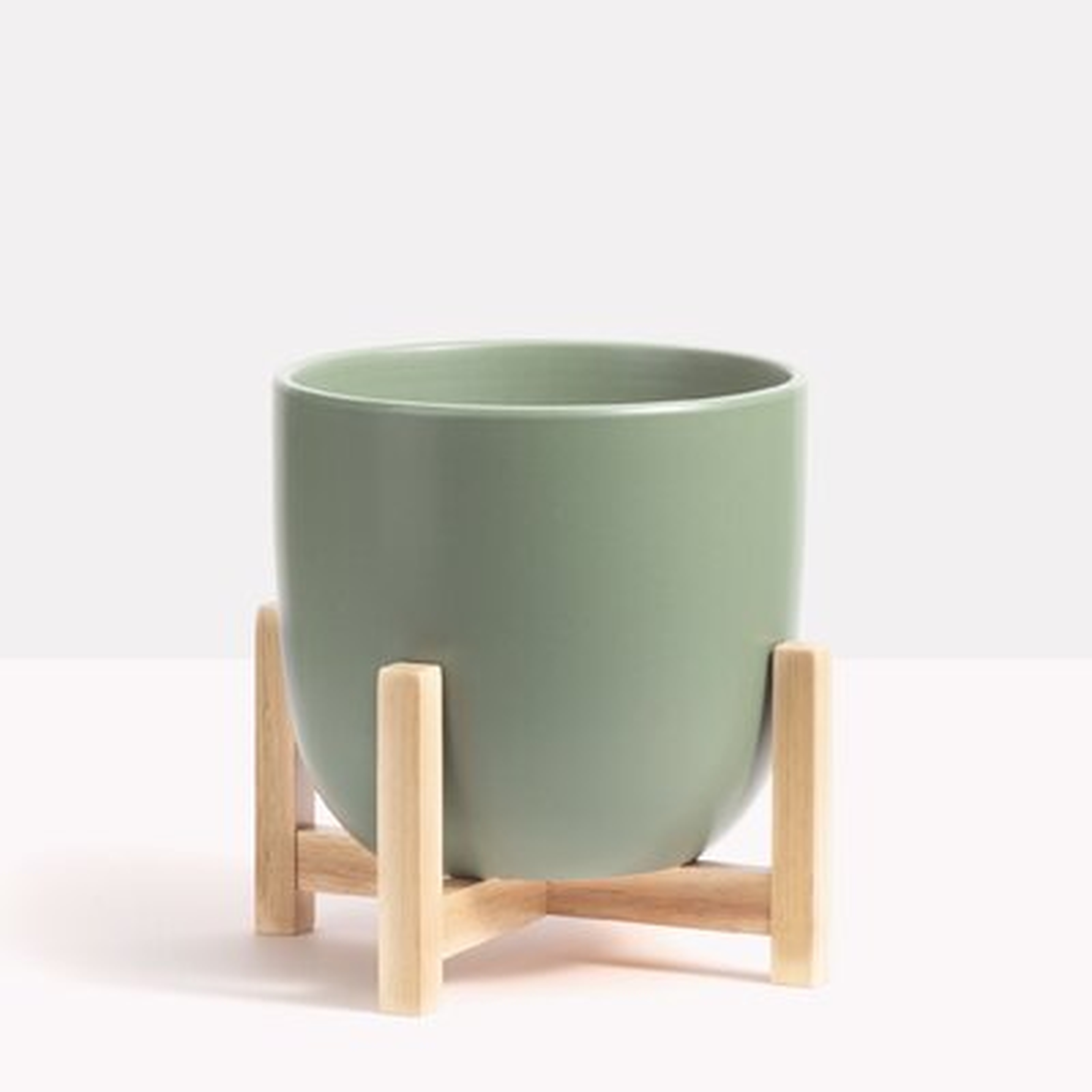 Contour Ceramic Pot Planter - Wayfair
