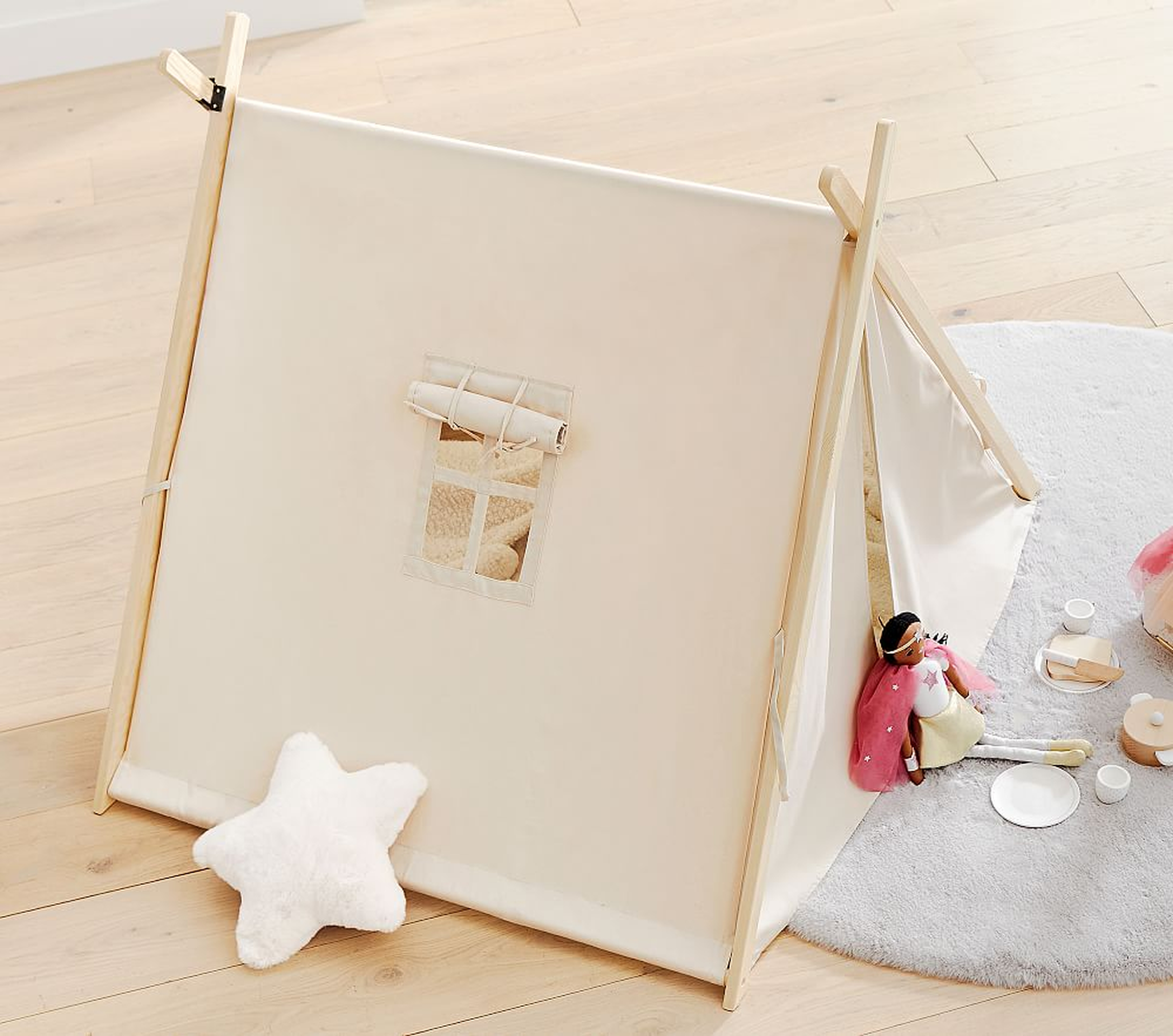 Collapsible Play Tent, Natural, UPS - Pottery Barn Kids