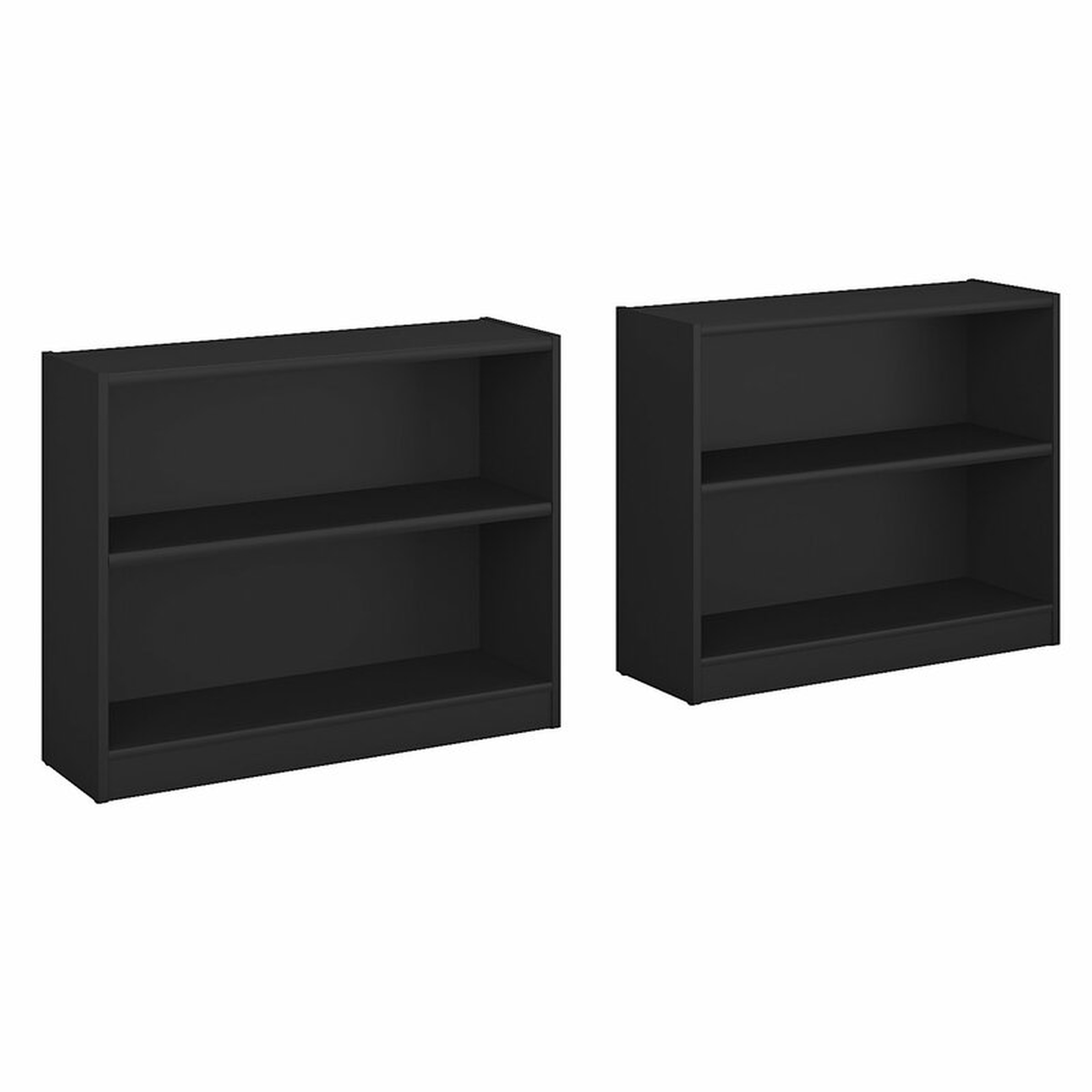 Morrell Standard Bookcase, Black, 30", Set of 2 - Wayfair