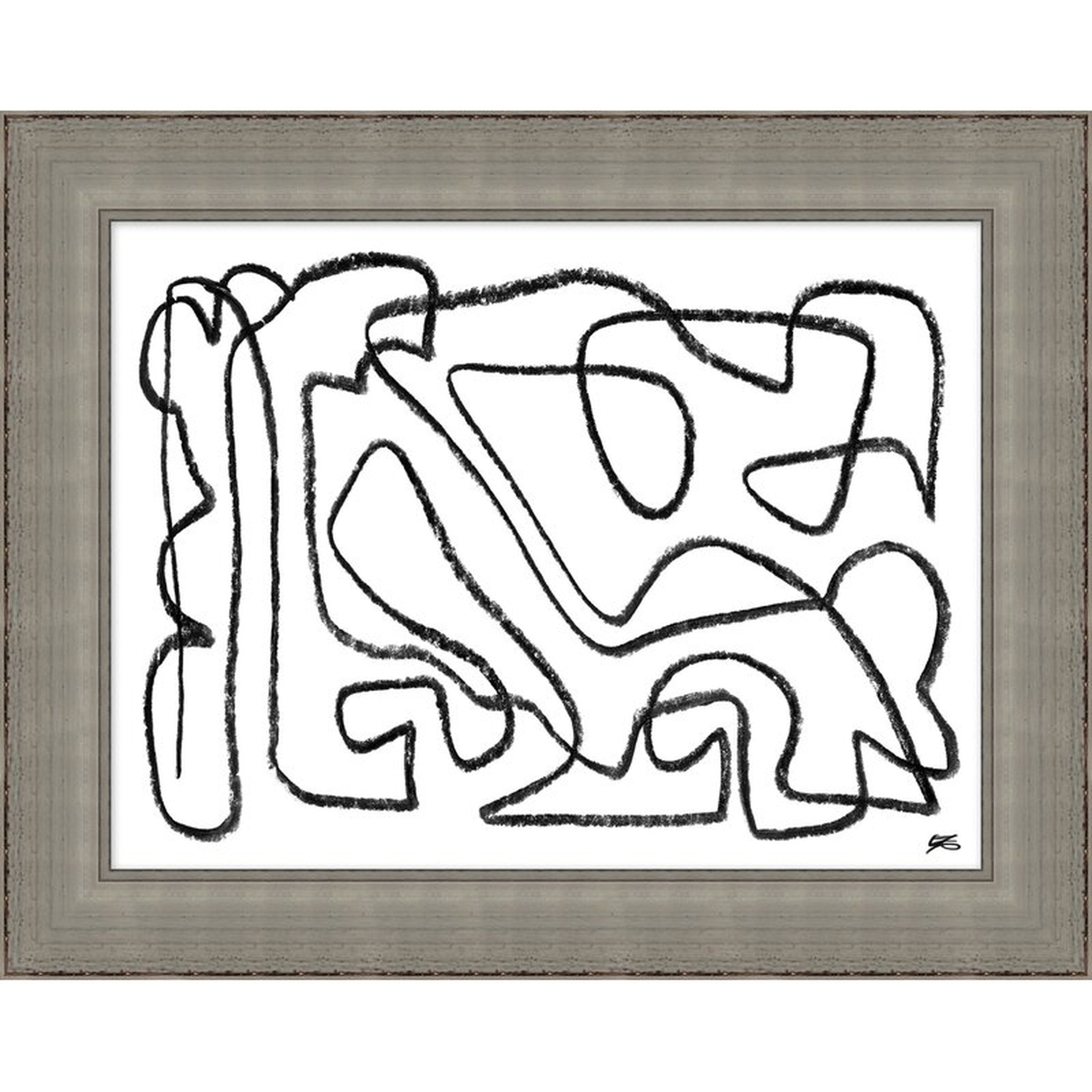 Wendover Art Group Storied Lines 2 by Thom Filicia - Picture Frame Painting on Paper - Perigold