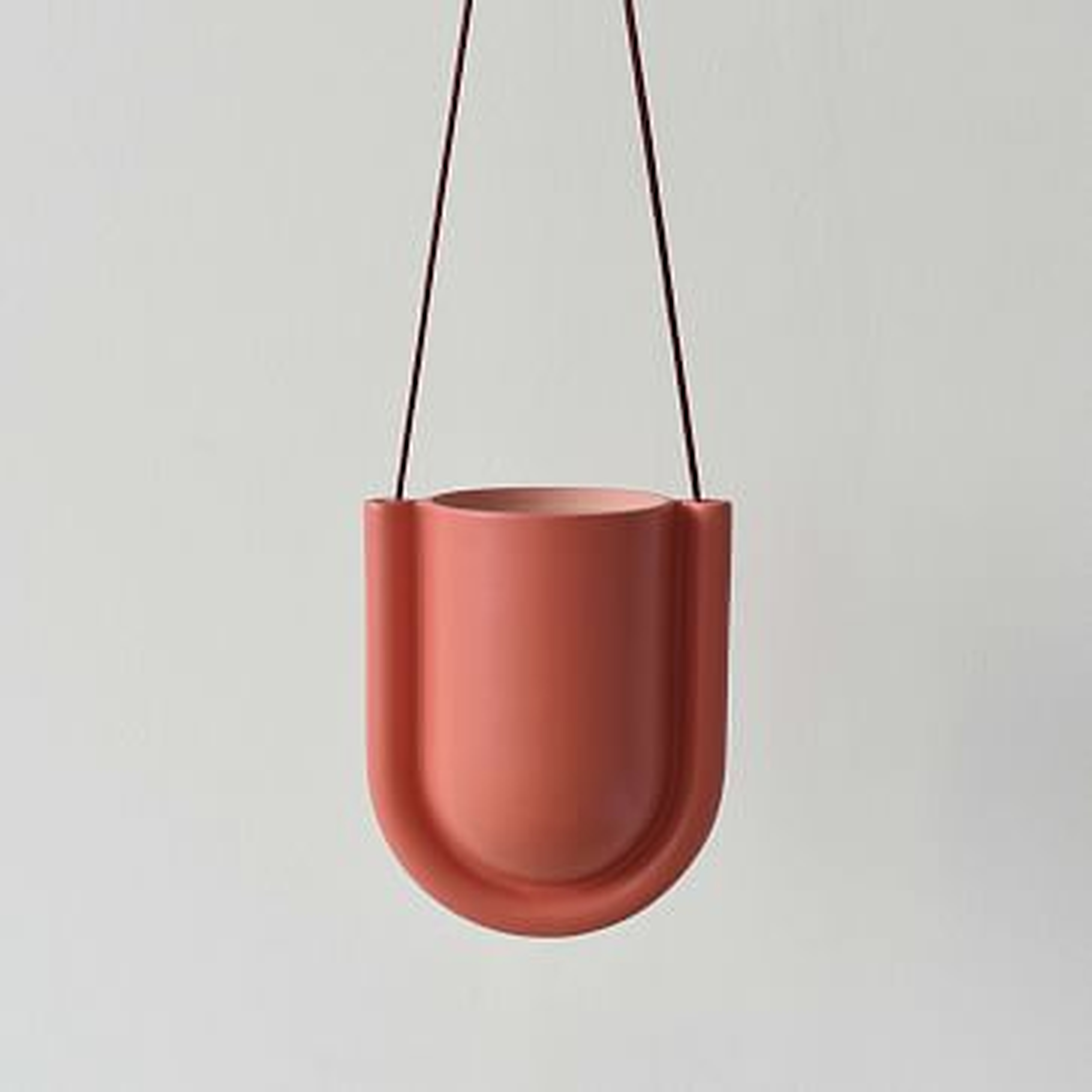 Misewell Portico Hanging Planter, Blush - West Elm