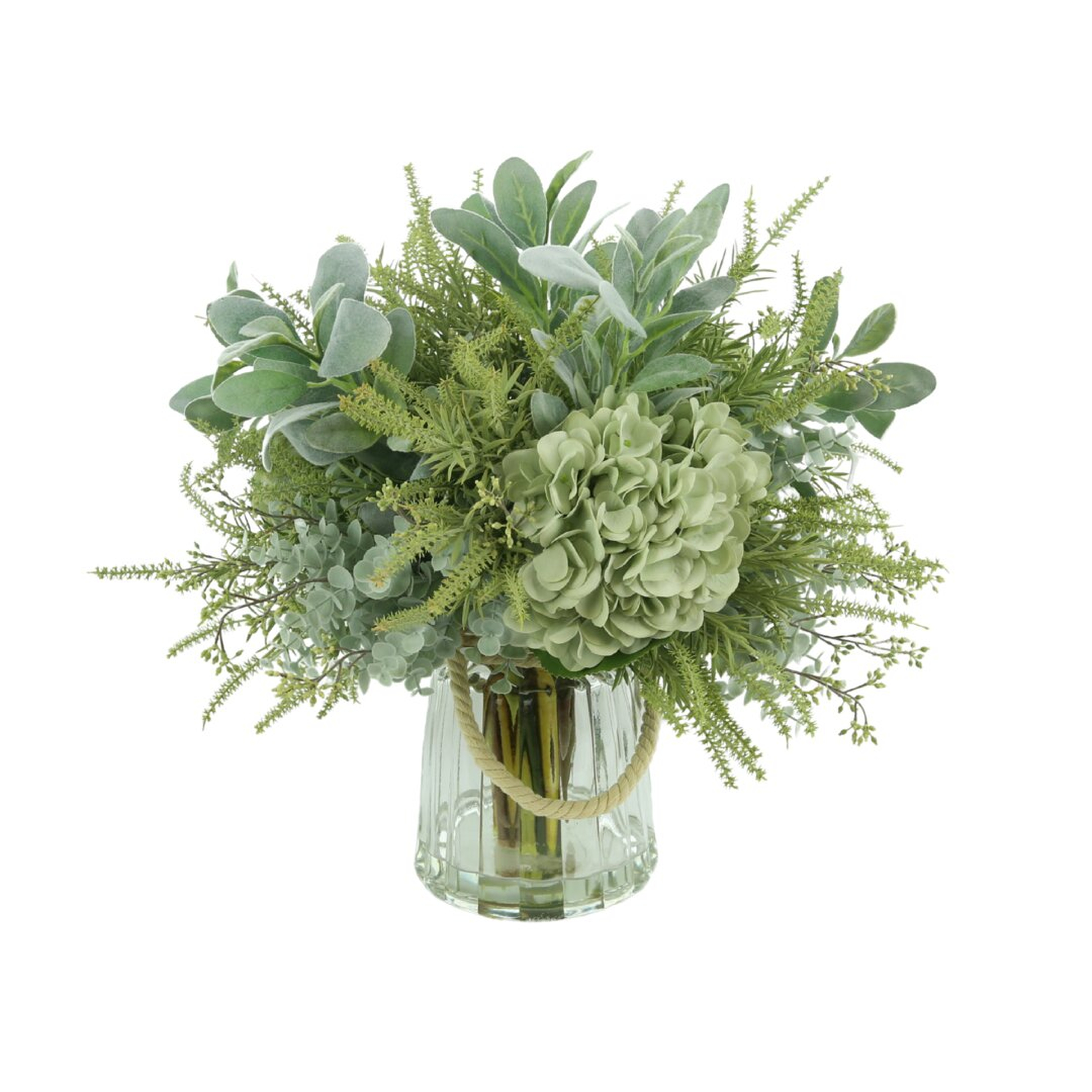 "Creative Displays, Inc. Hydrangea And Eucalyptus Arrangement" - Perigold